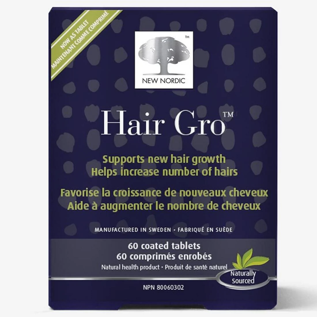 New Nordic Hair Gro, 60 Capsules