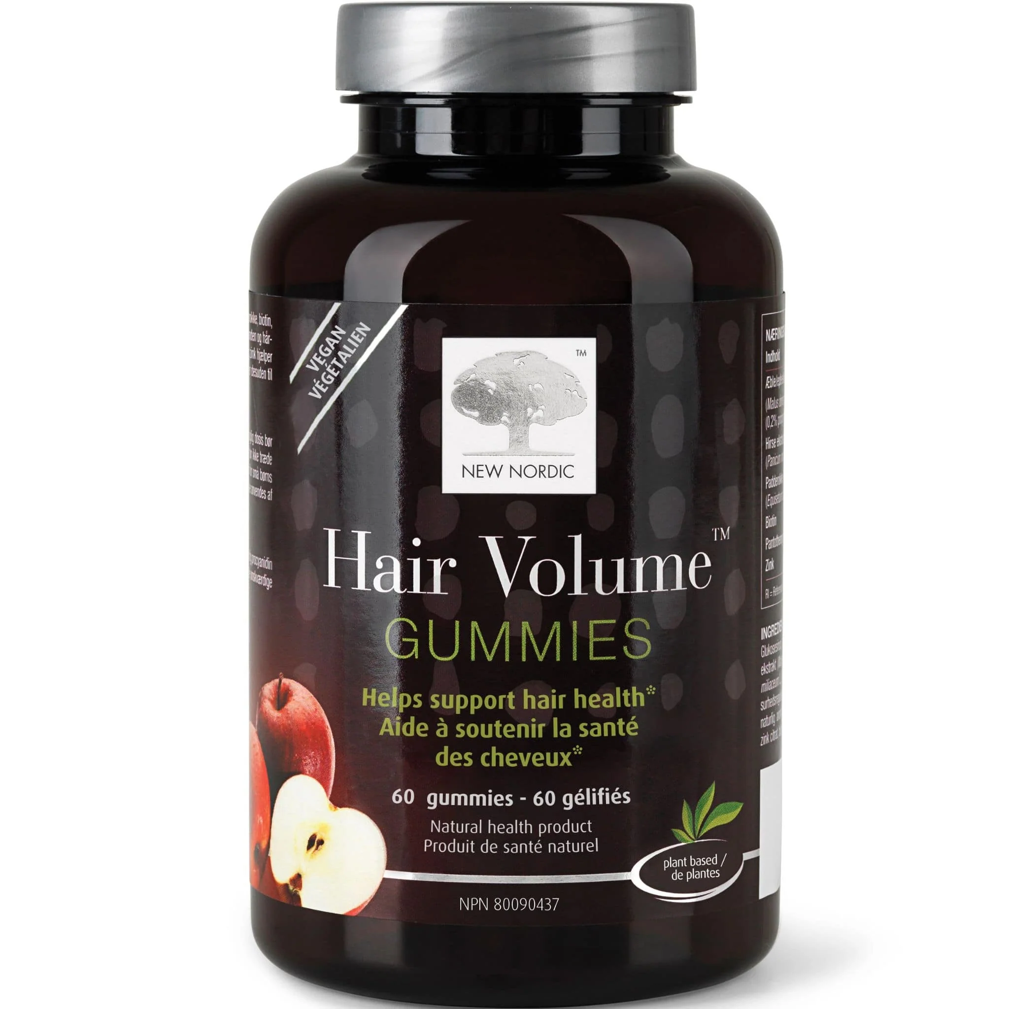 New Nordic Hair Volume Gummies, Apple Flavour, 60 Gummies