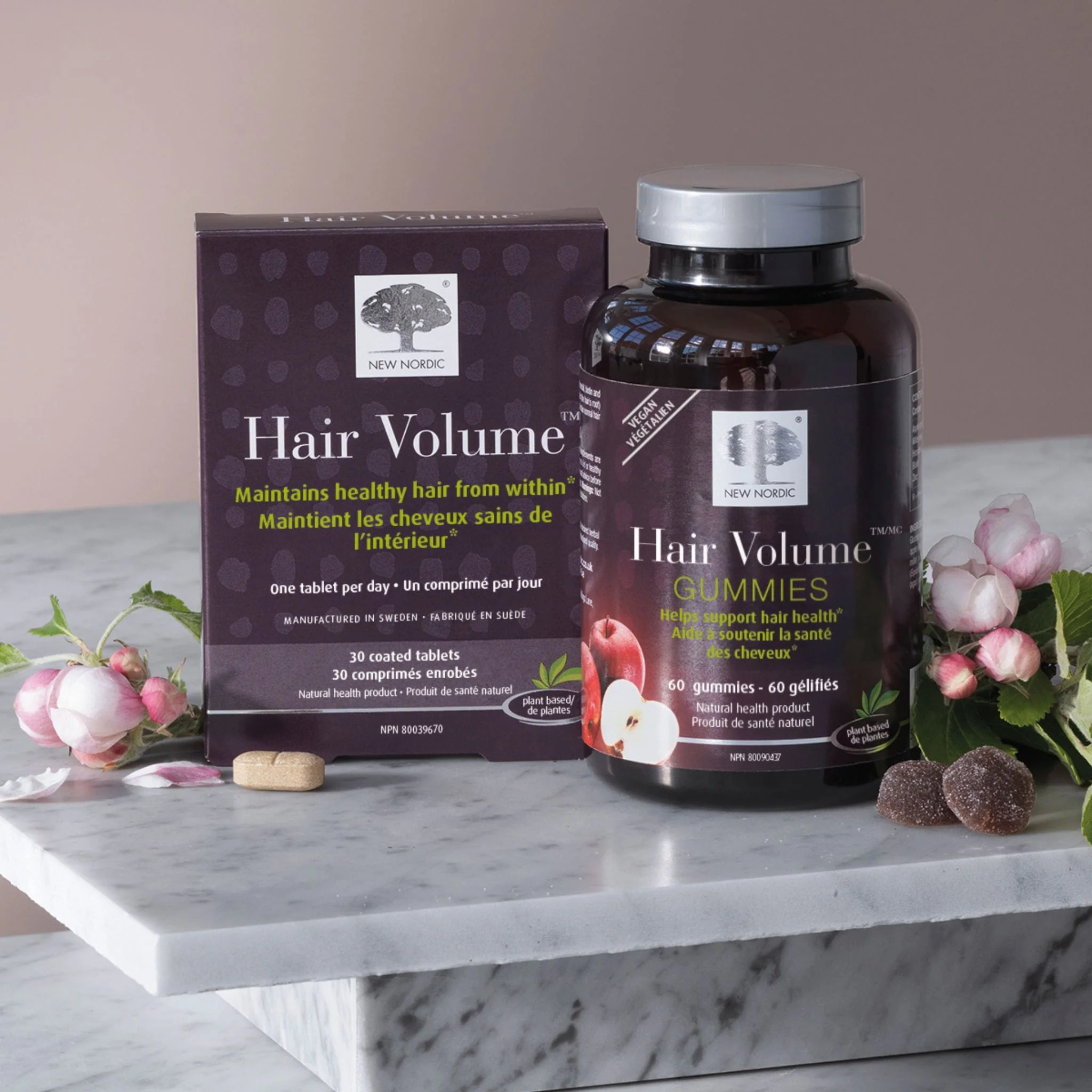 New Nordic Hair Volume Gummies, Apple Flavour, 60 Gummies - Image 5