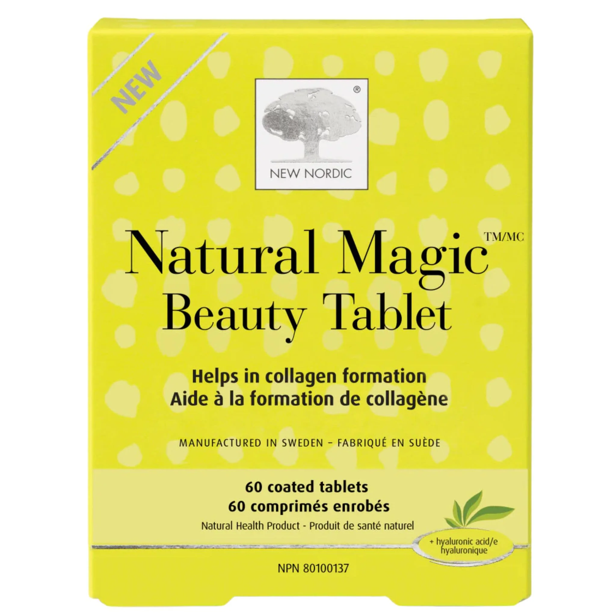 New Nordic Natural Magic Beauty Tablet, Helps Collagen Formation, 60 Coated Tablets
