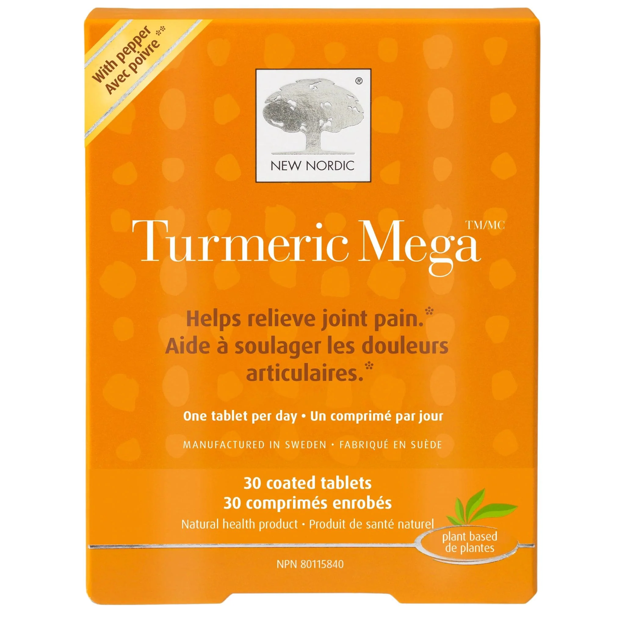 New Nordic Turmeric Mega 900mg, 30 Coated Tablets