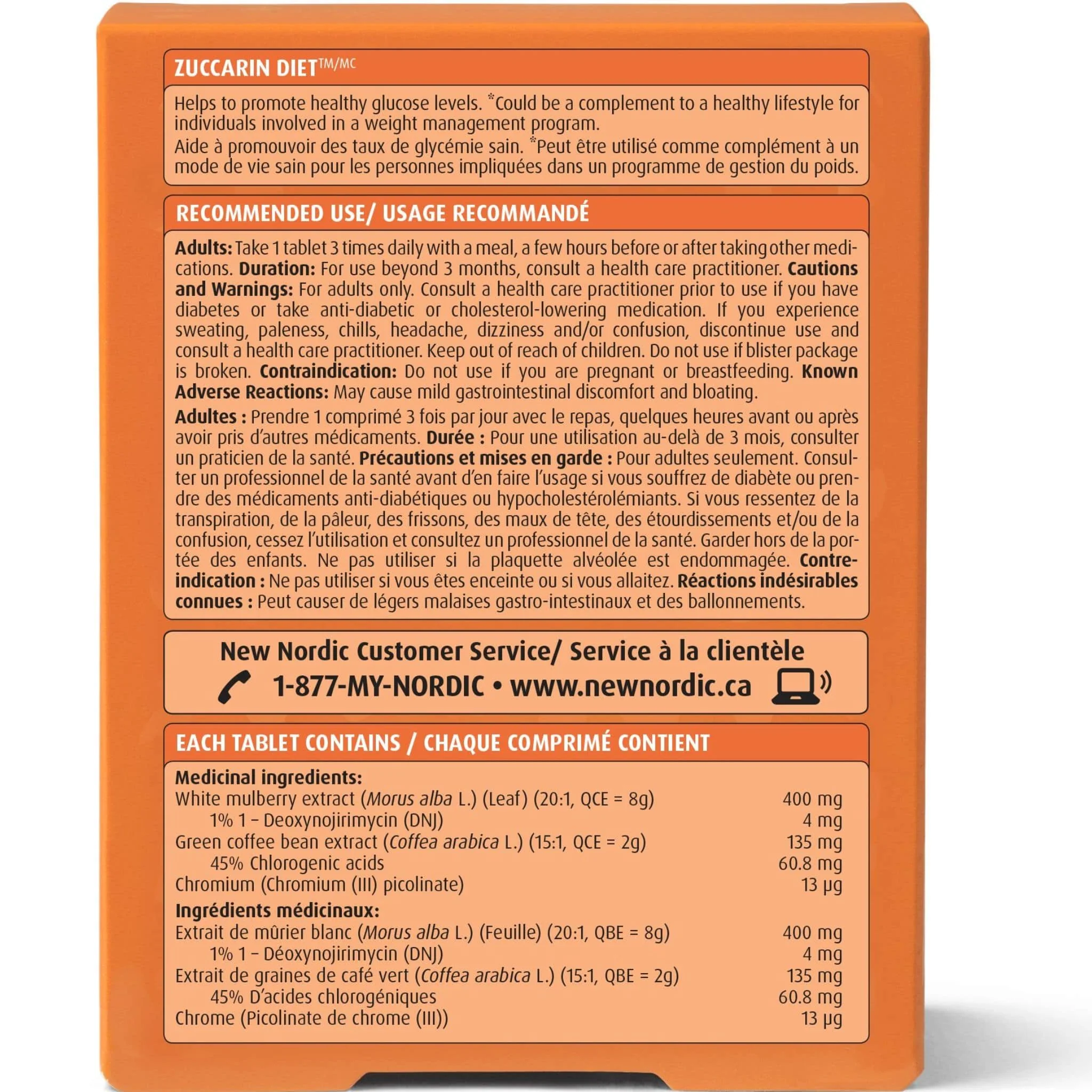 New Nordic Zuccarin Diet, 60 Tablets - Image 2