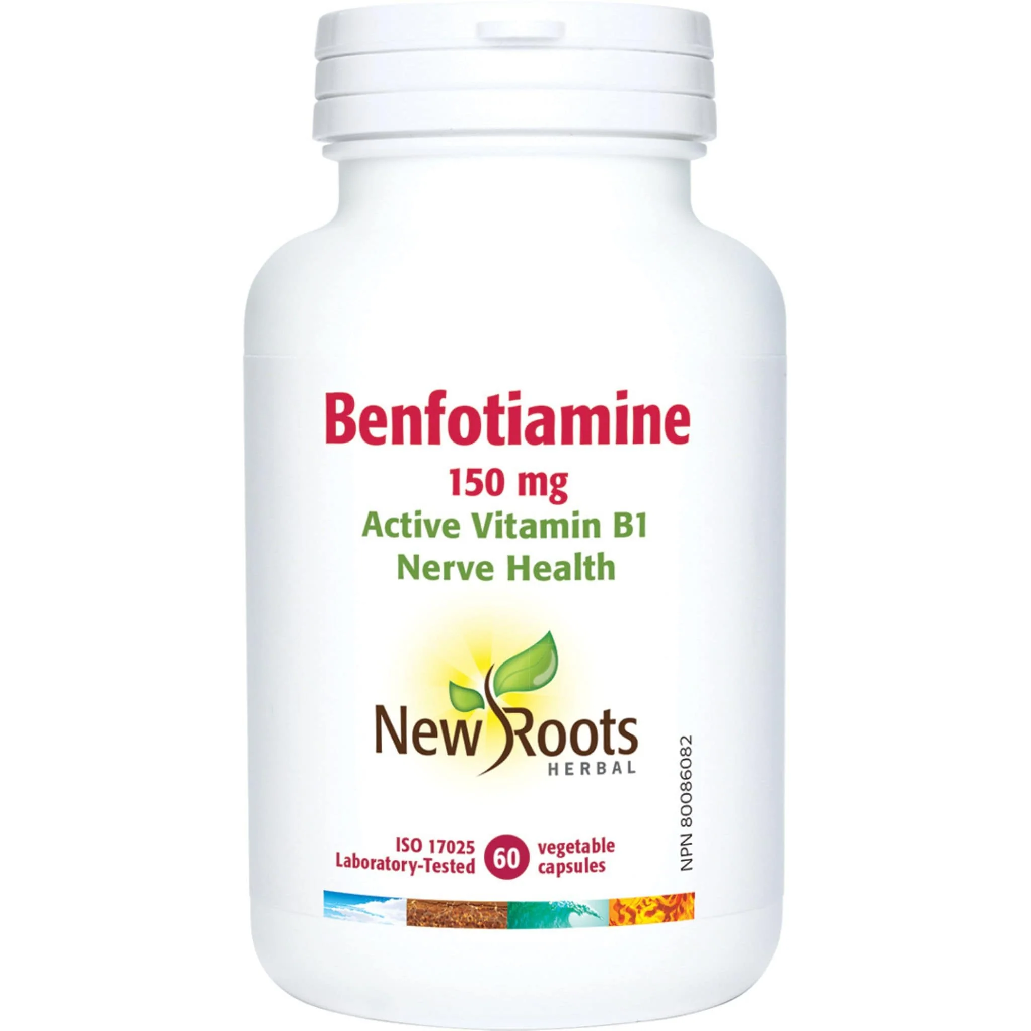 New Roots Benfotiamine 150mg Bioavailable Active Vitamin B1 Capsules