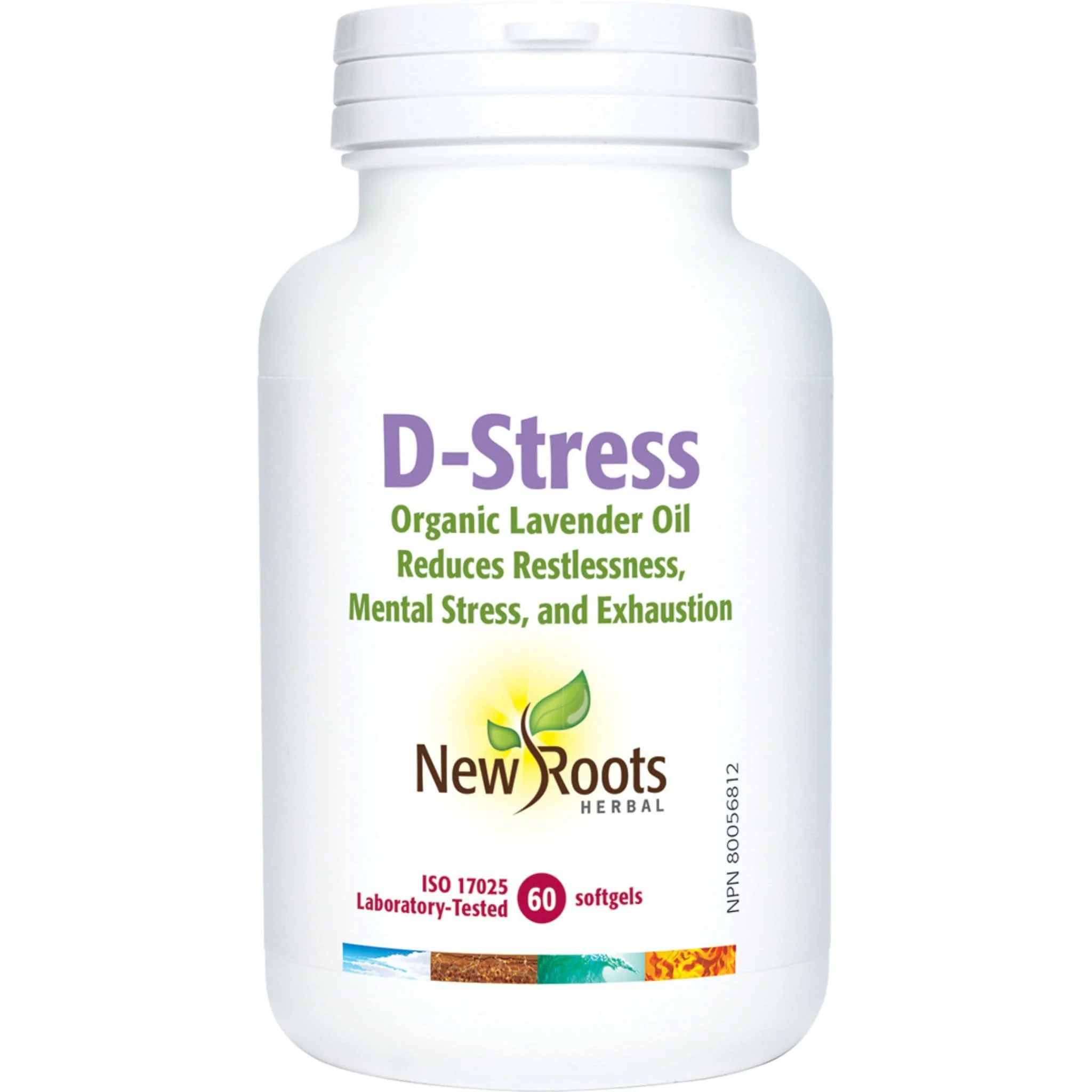 New Roots D-Stress Now Organic Lavender Oil Softgels, Certified Organic, Supports Coping With Restlessness, Mental stress, and Insomnia - Image 3