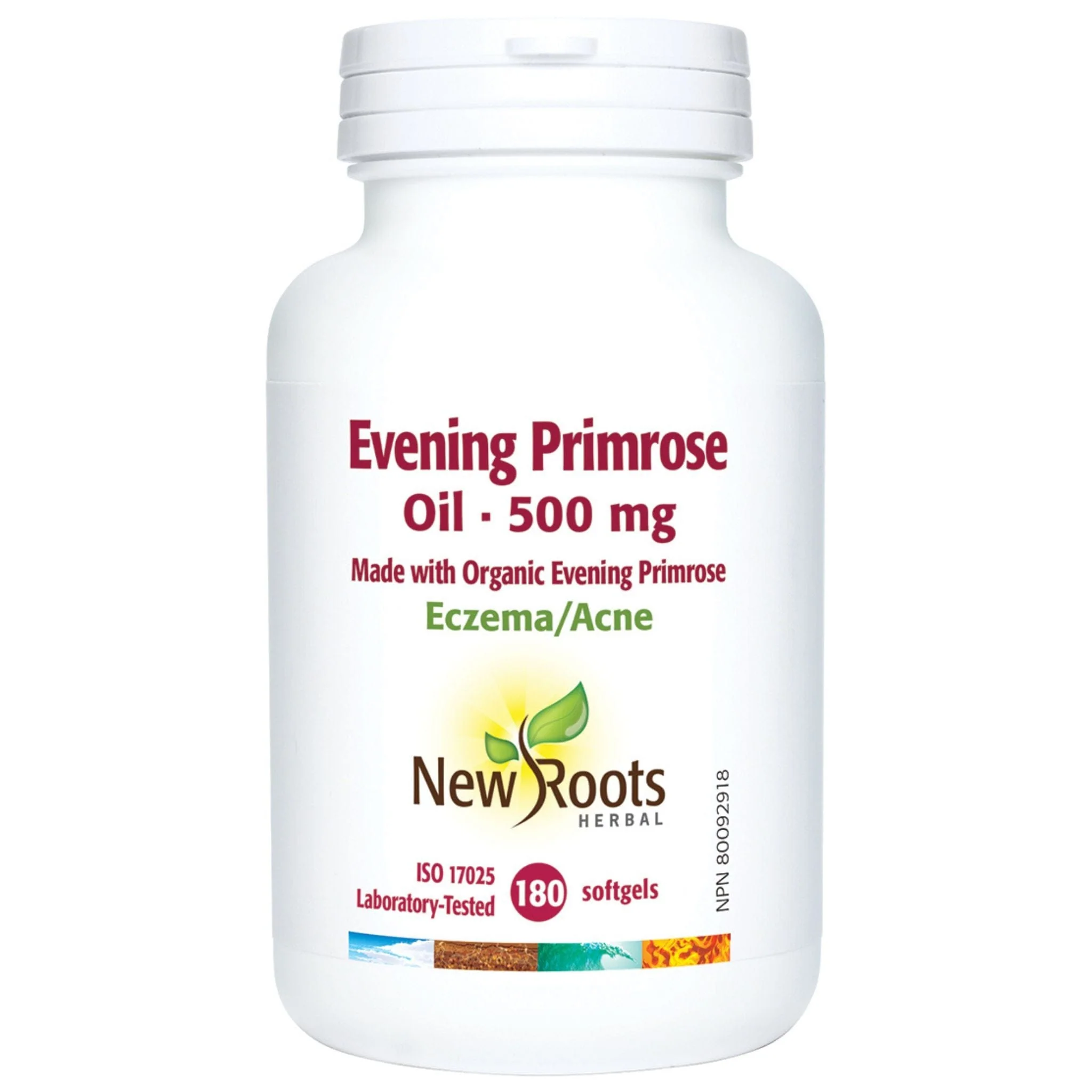 New Roots Evening Primrose Oil 500mg (Certified Organic)