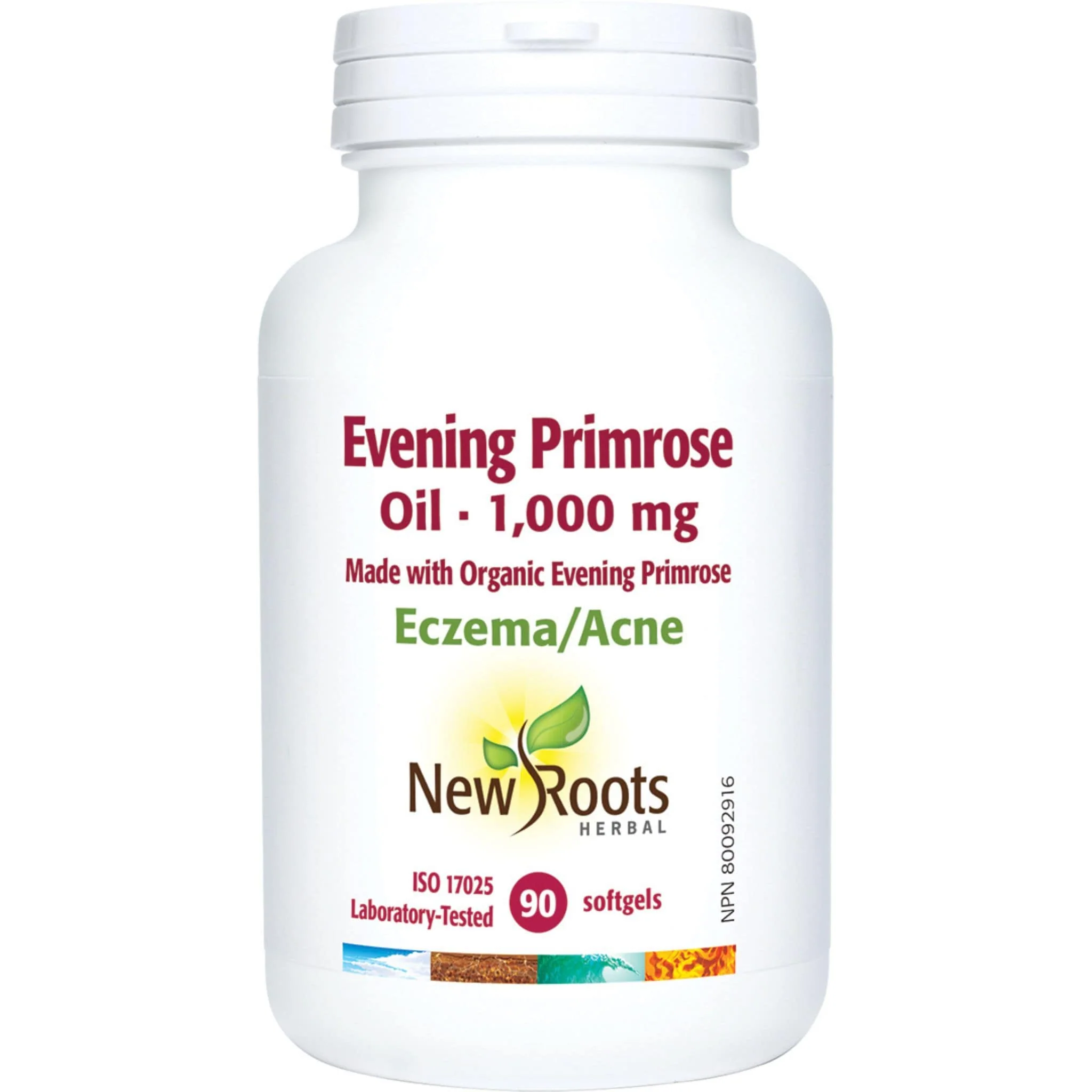 New Roots Evening Primrose Oil 1000mg (Certified Organic)