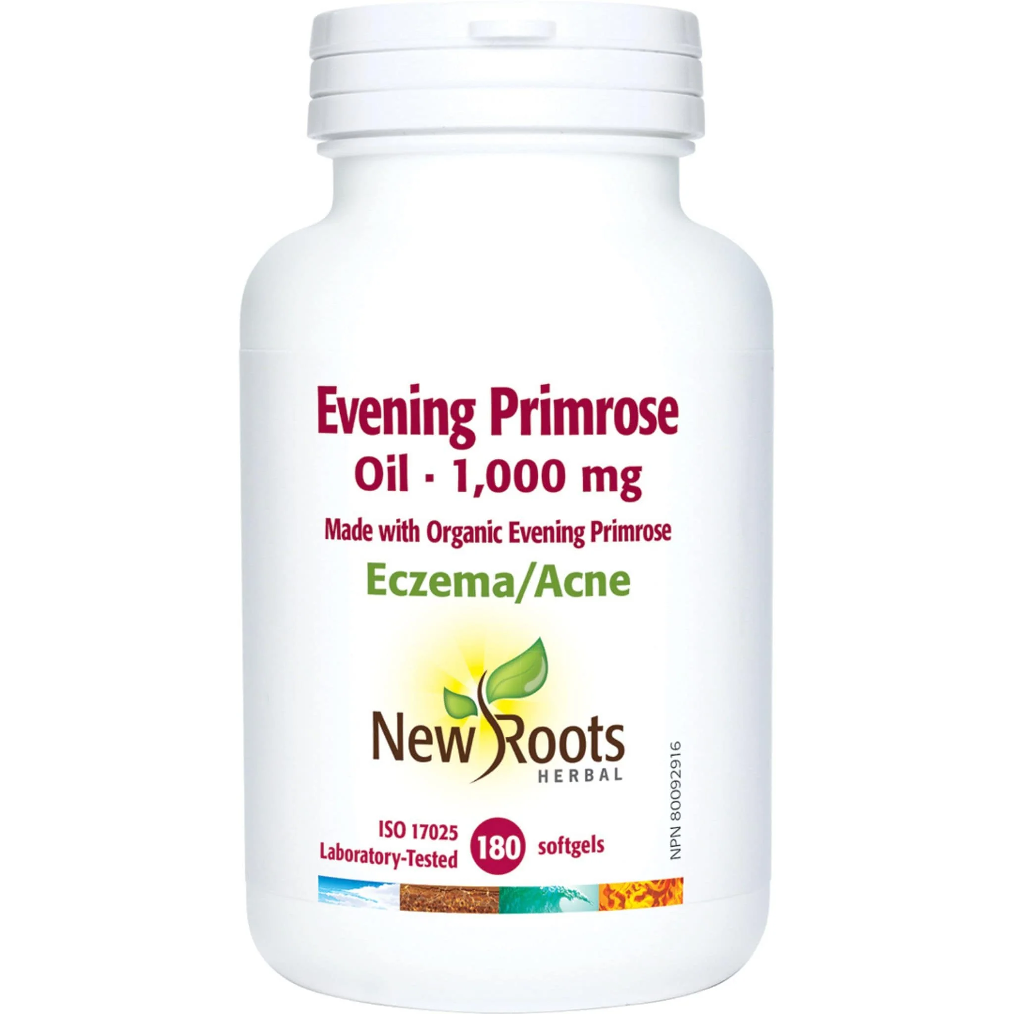 New Roots Evening Primrose Oil 1000mg (Certified Organic) - Image 2