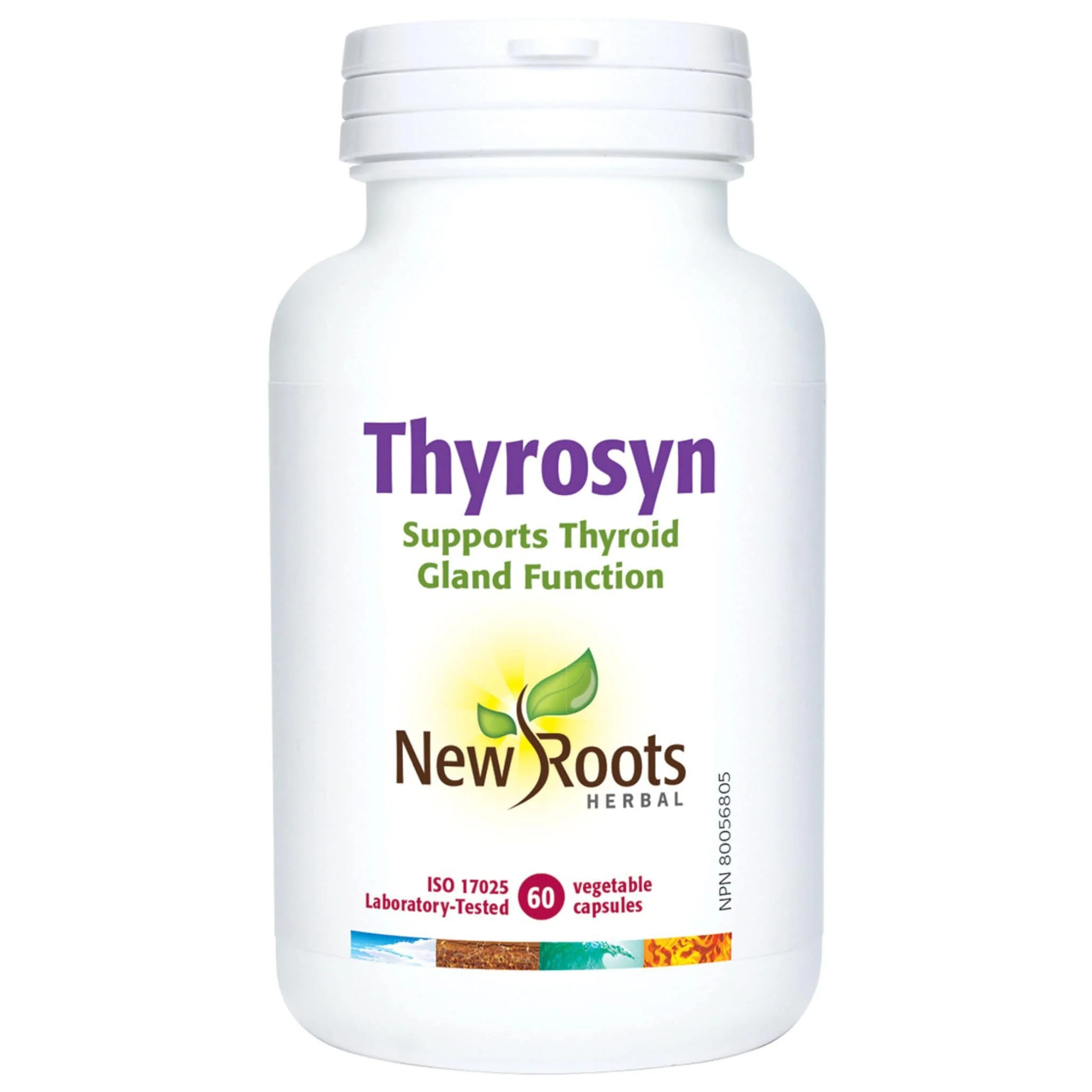 New Roots Thyrosyn, Supports Thyroid Gland Function, 60 Vegetable Capsules