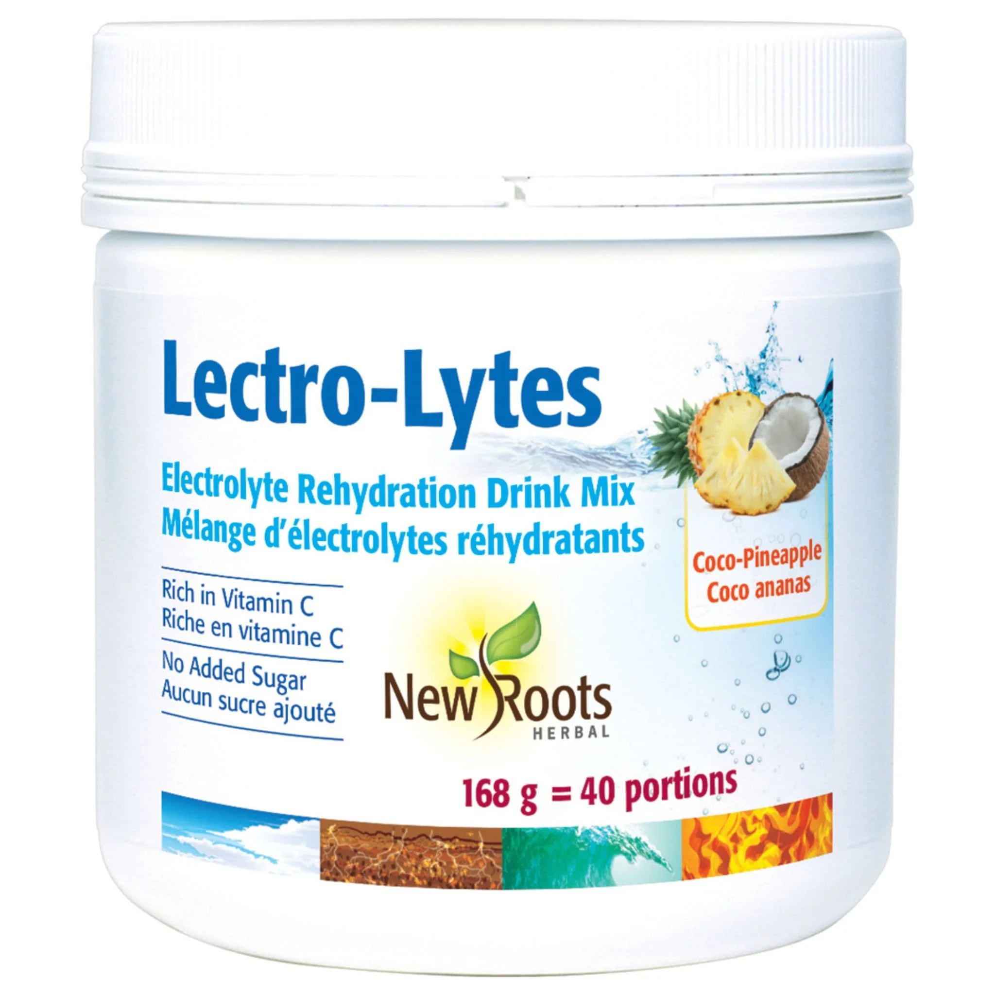 New Roots Lectro-Lytes, Electrolyte Rehydration Drink Mix, 40 Servings, 168-192g - Image 2