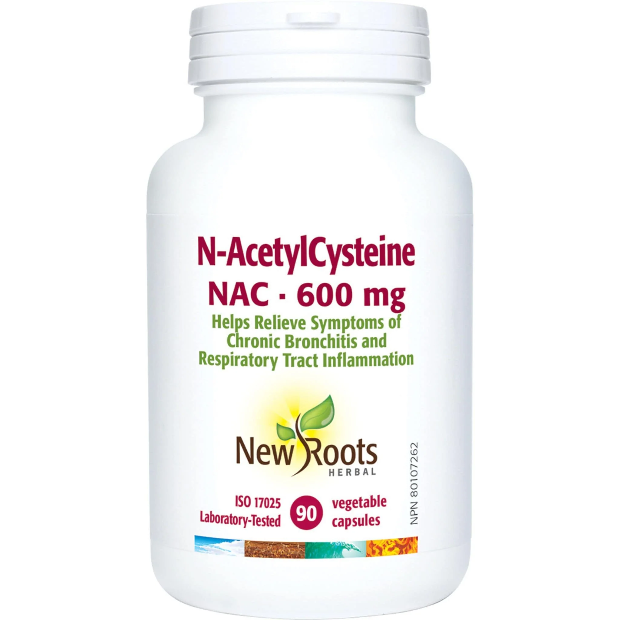 New Roots NAC N-Acetyl-Cysteine 600mg Capsules