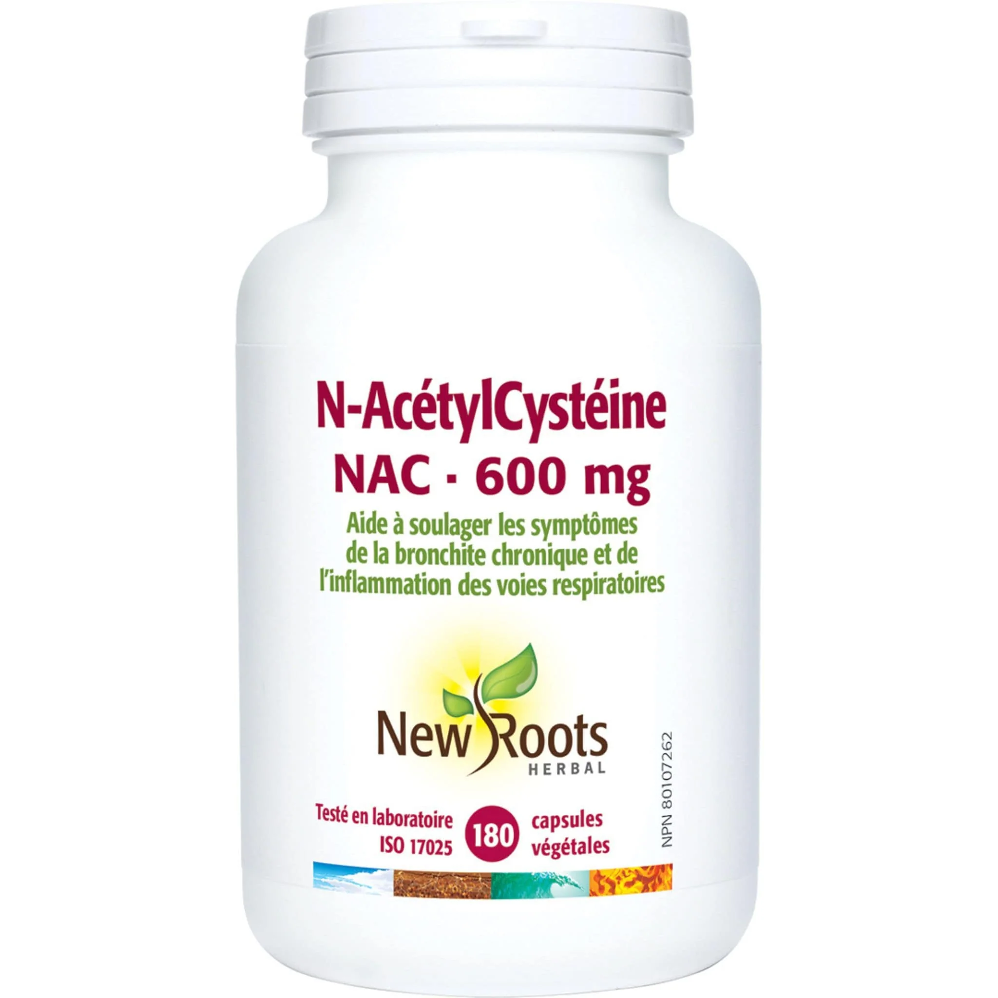 New Roots NAC N-Acetyl-Cysteine 600mg Capsules - Image 2
