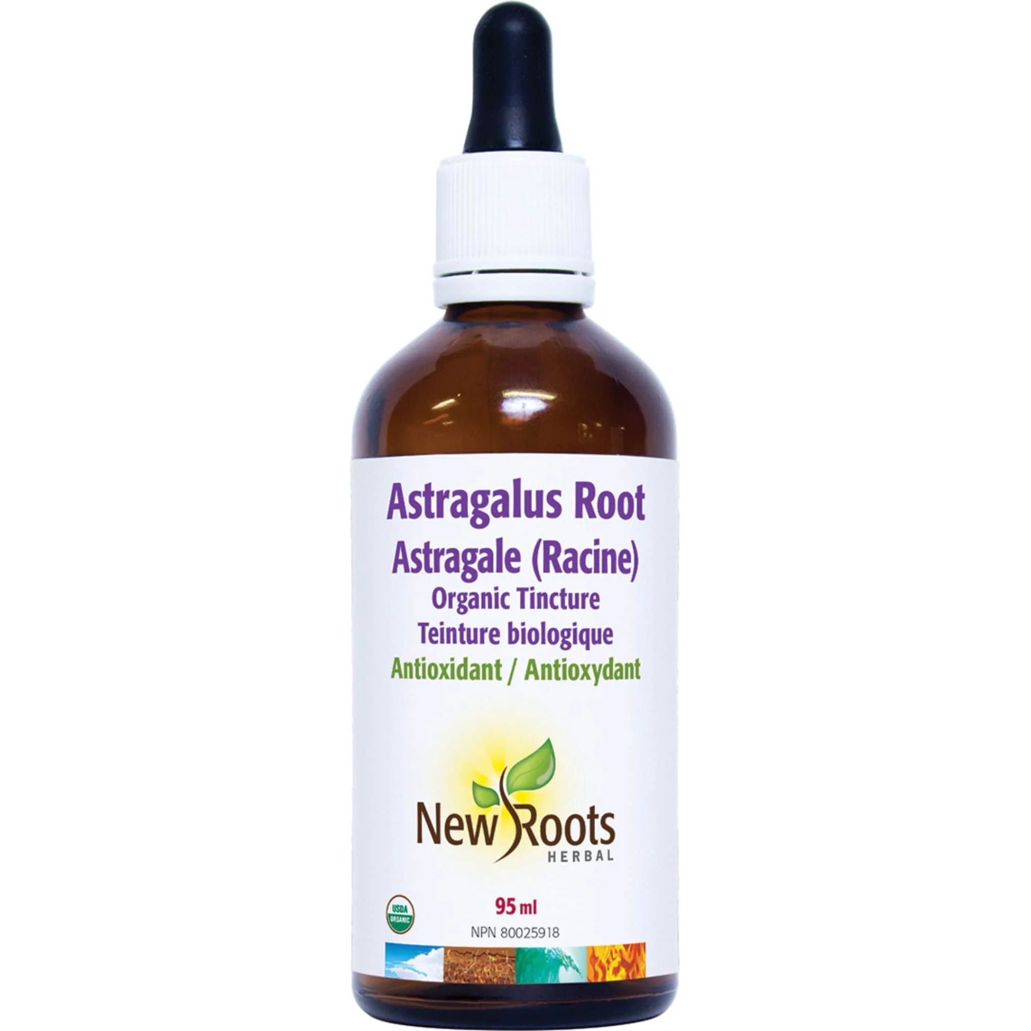 New Roots Organic Astragalus Root Liquid Extract (170mg per Teaspoon) - Image 2