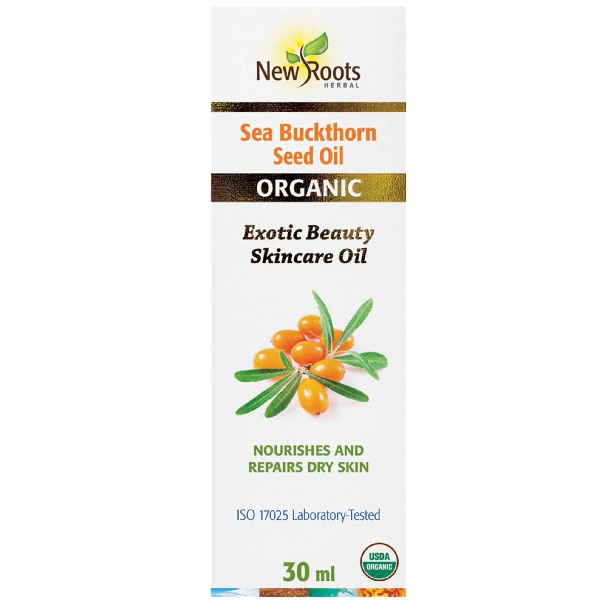 New Roots Sea Buckthorn Seed Oil Certified Organic, 30ml