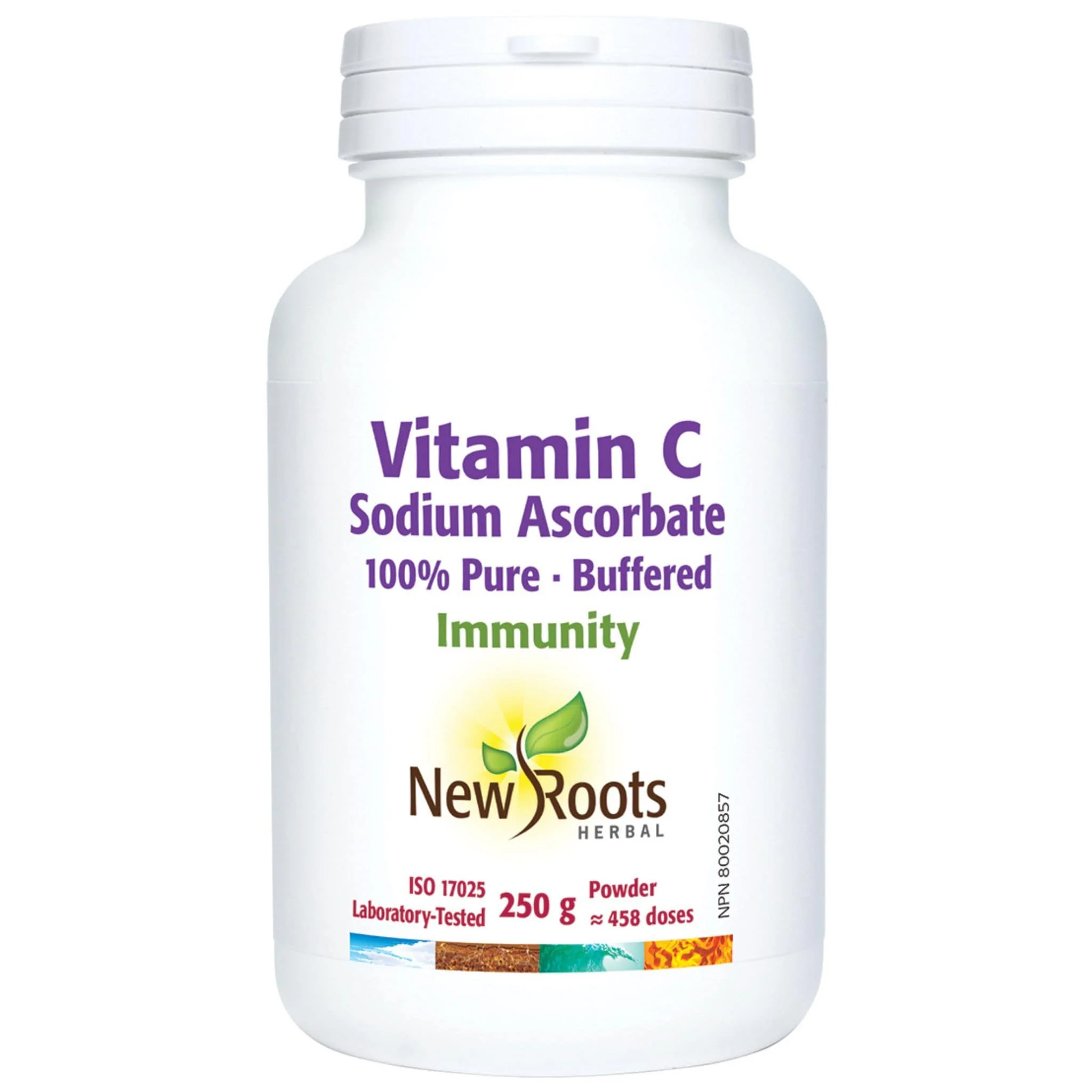 New Roots Vitamin C Sodium Ascorbate Powder, Boosts Immunity, 250g