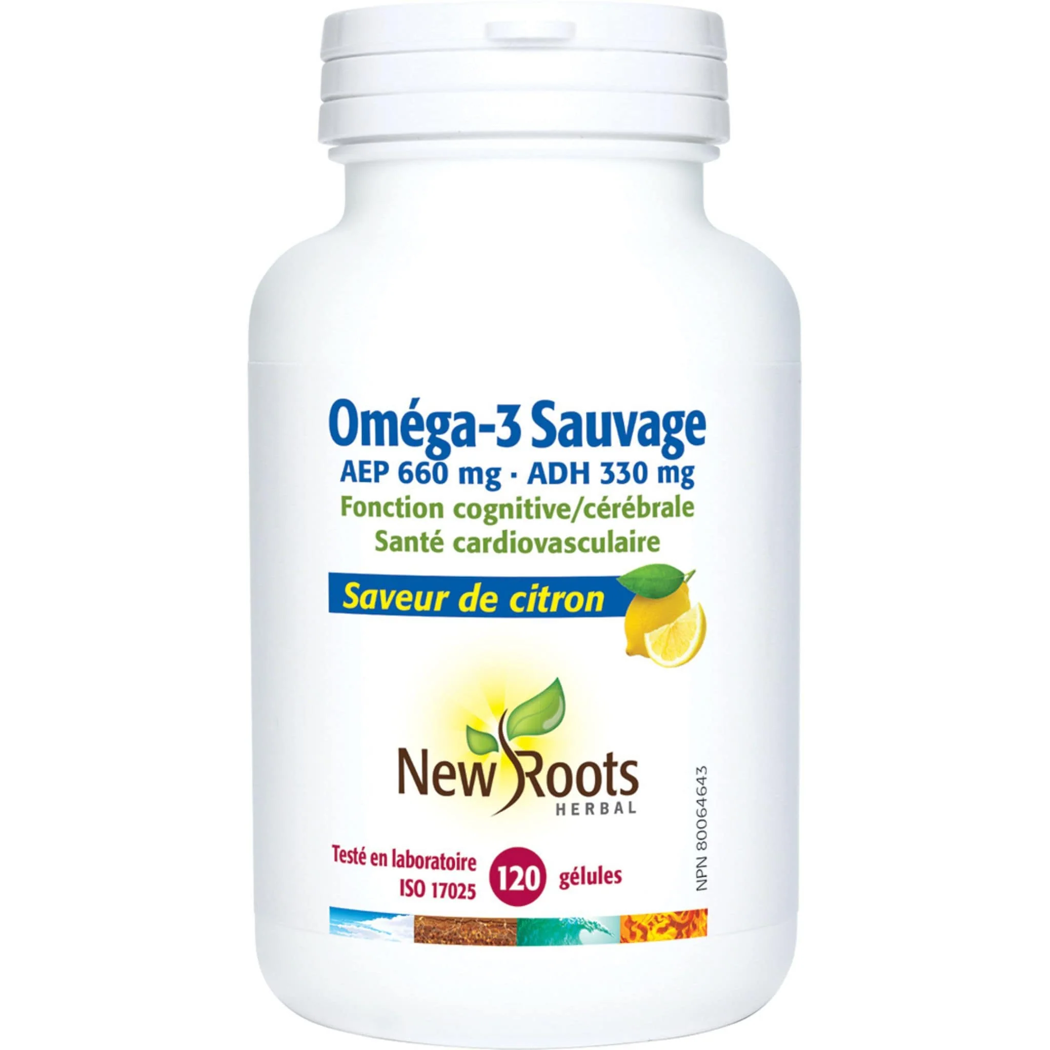 New Roots Wild Omega 3 EPA 660mg DHA 330mg Fish Oil Softgels - Image 4