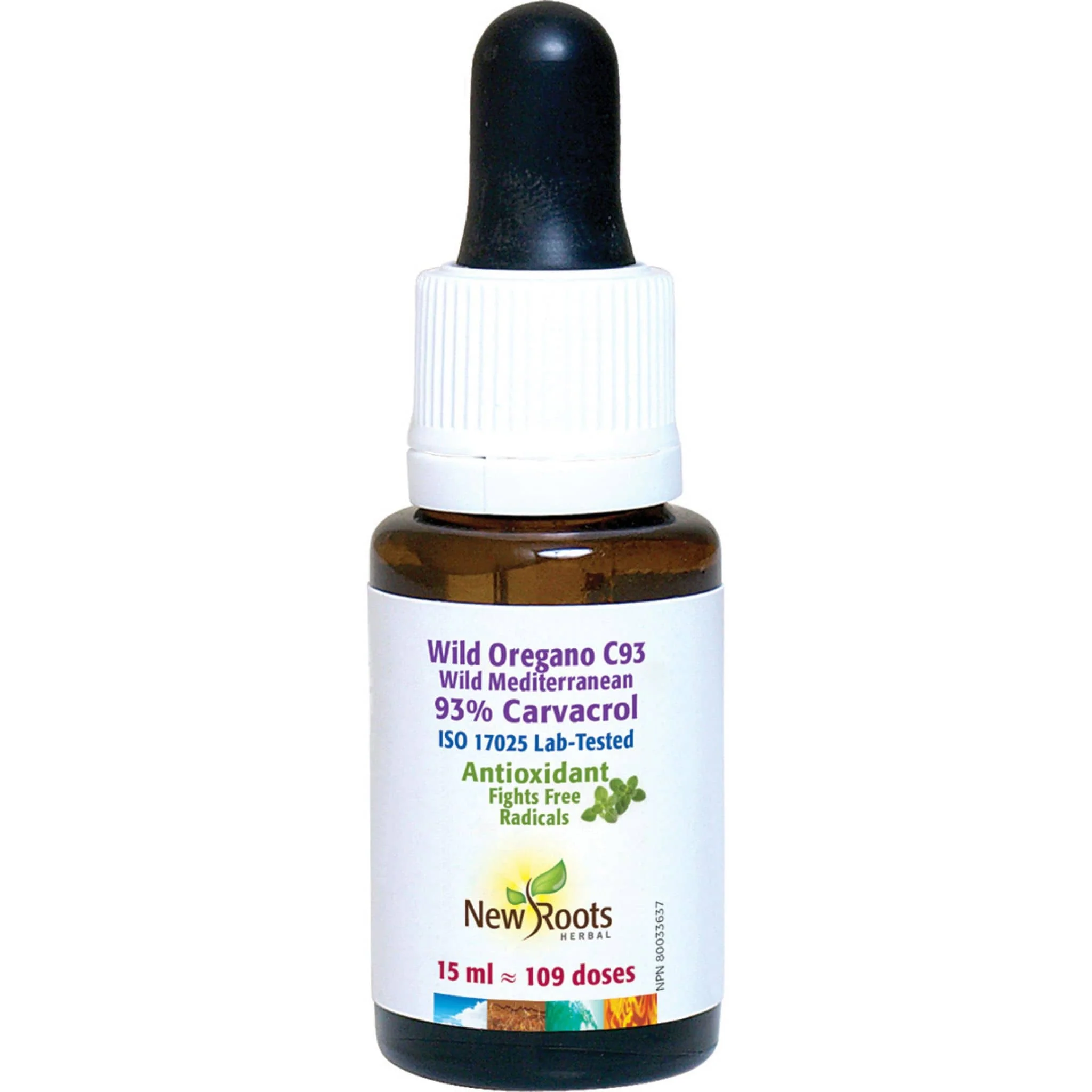 New Roots Wild Oregano C93, Liquid Oil of Oregano