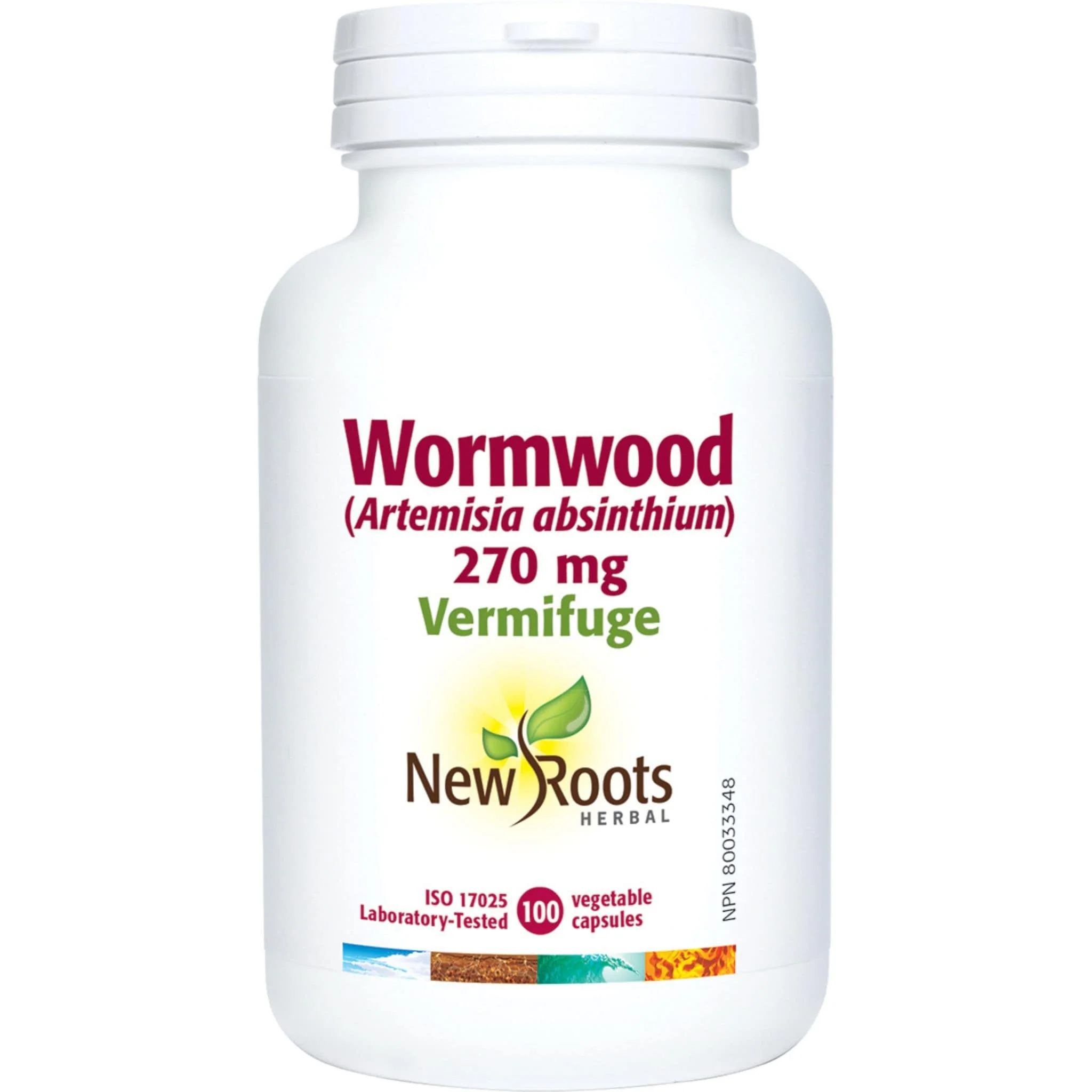 New Roots Wormwood 270mg, 100 Capsules