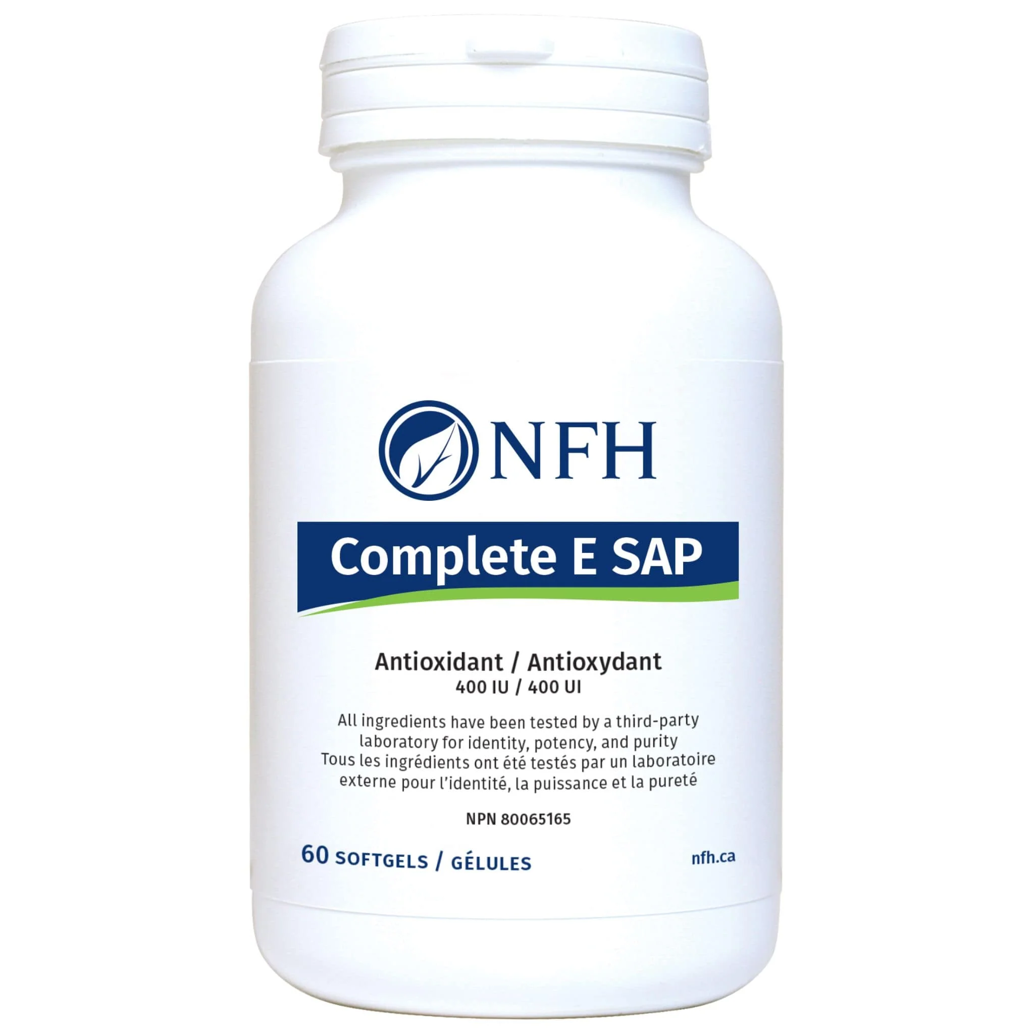 NFH Complete E SAP 400IU, Antioxidant, Supports Cardiovascular Health, 60 Softgels