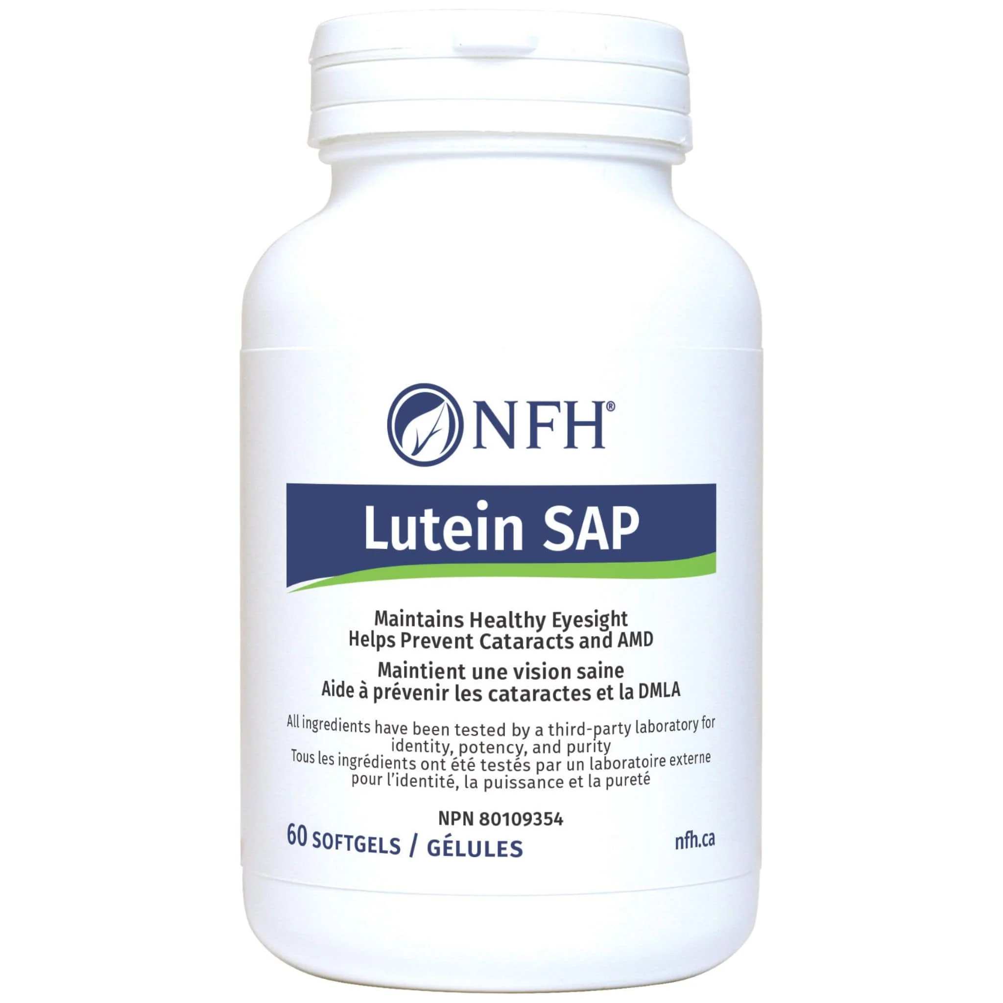NFH Lutein SAP, Helps Maintain Eyesight and Helps Prevent Cataracts and AMD, 60 Softgels
