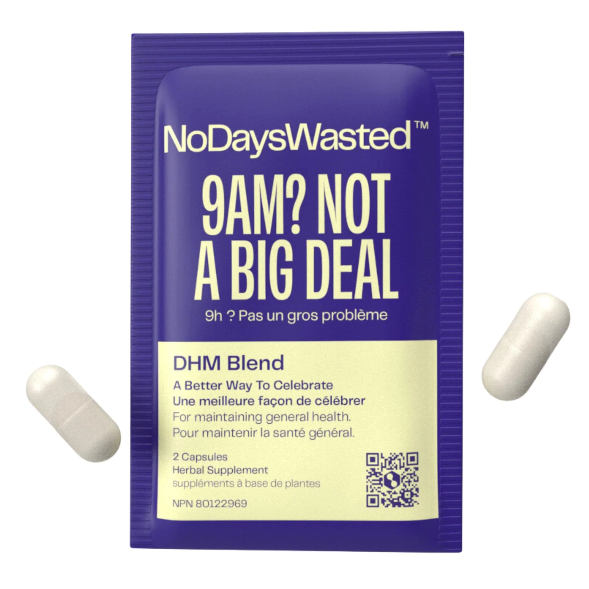 No Days Wasted DHM Blend, Supports with Hangover Recovery, 10 and 30 Pack