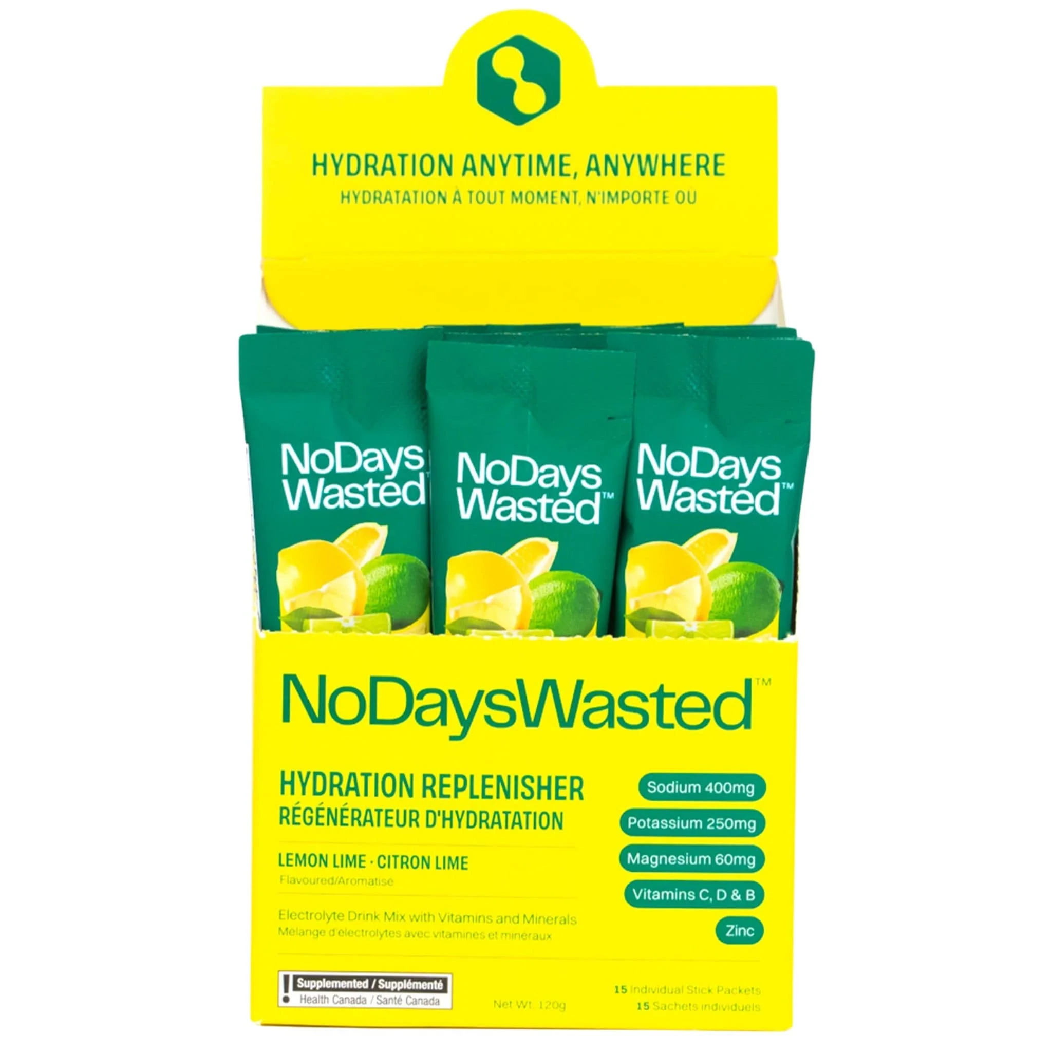 No Days Wasted Hydration Replenisher, 15 Pack