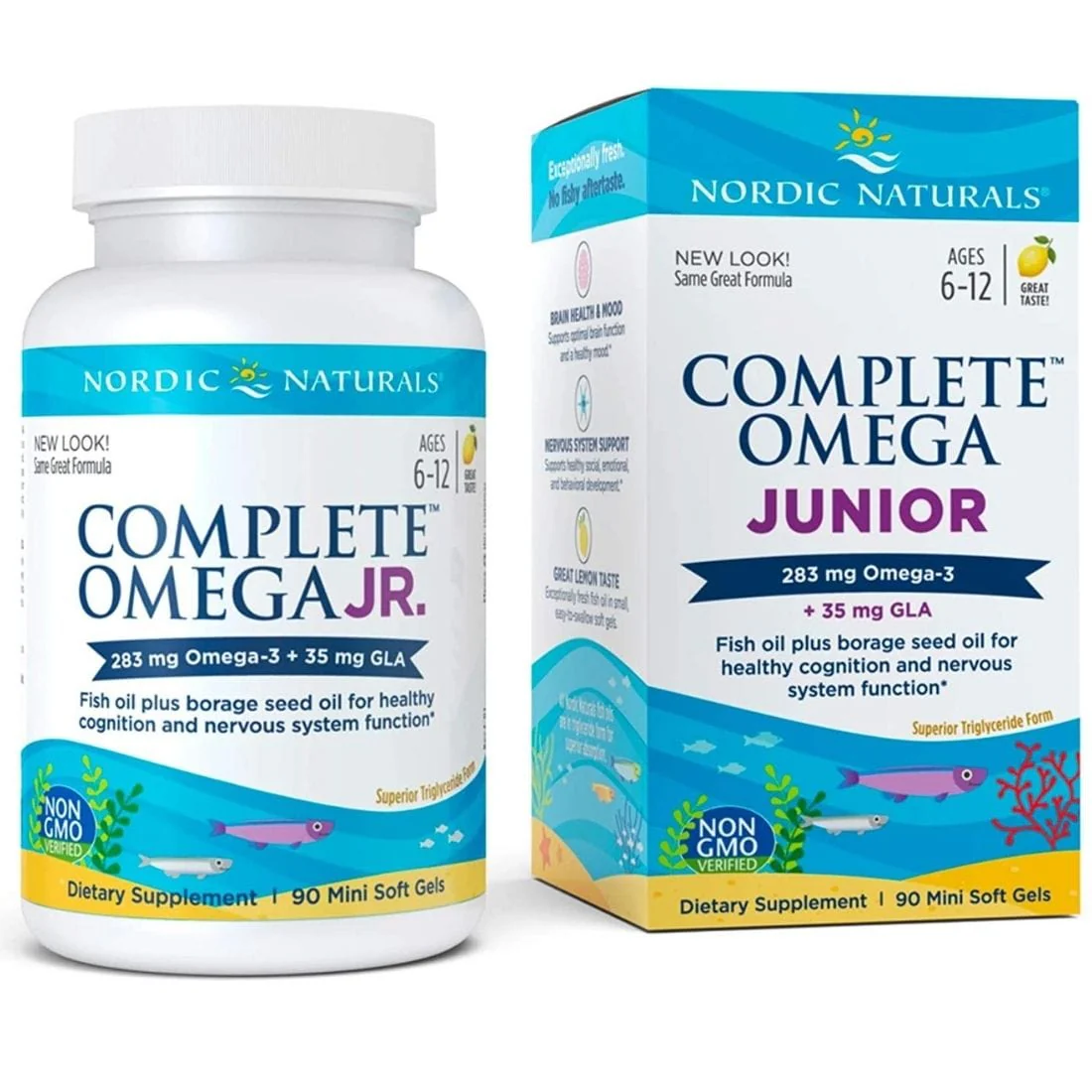 Nordic Naturals Omega 3-6-9 Junior, 90 Softgels - Image 2