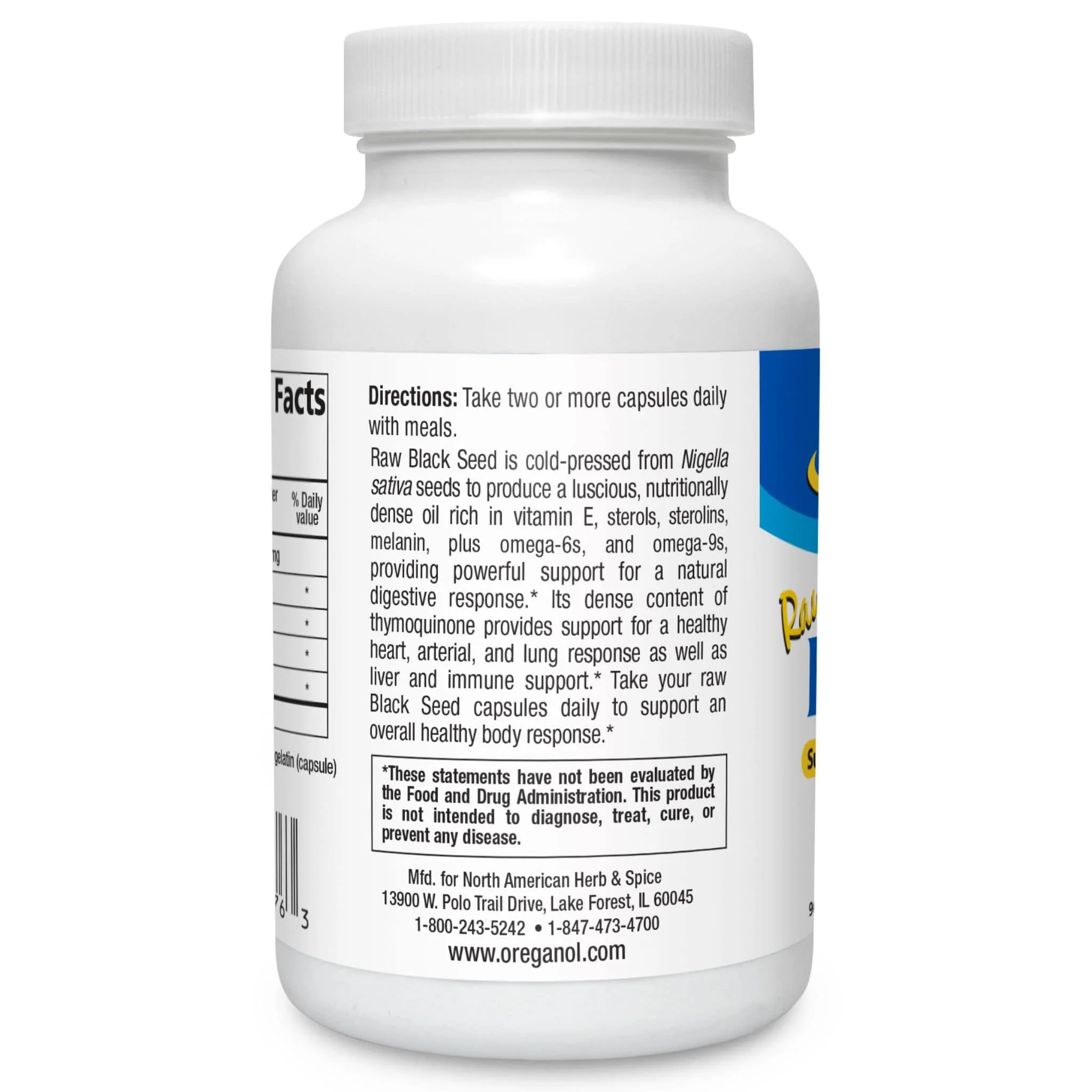 North American Herb and Spice Black Seed Oil, Raw, 90 Softgels - Image 2