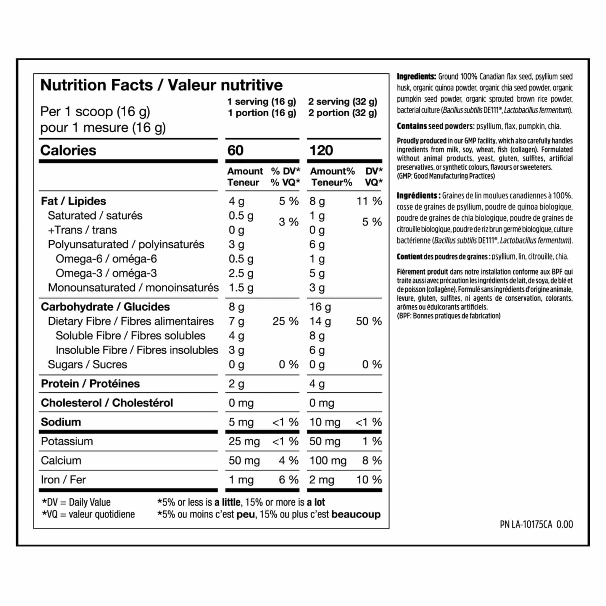 North Coast Naturals Ultimate Daily Cleanse Powder, Low FODMAP (Fibre + Omegas + Prebiotics) - Image 3