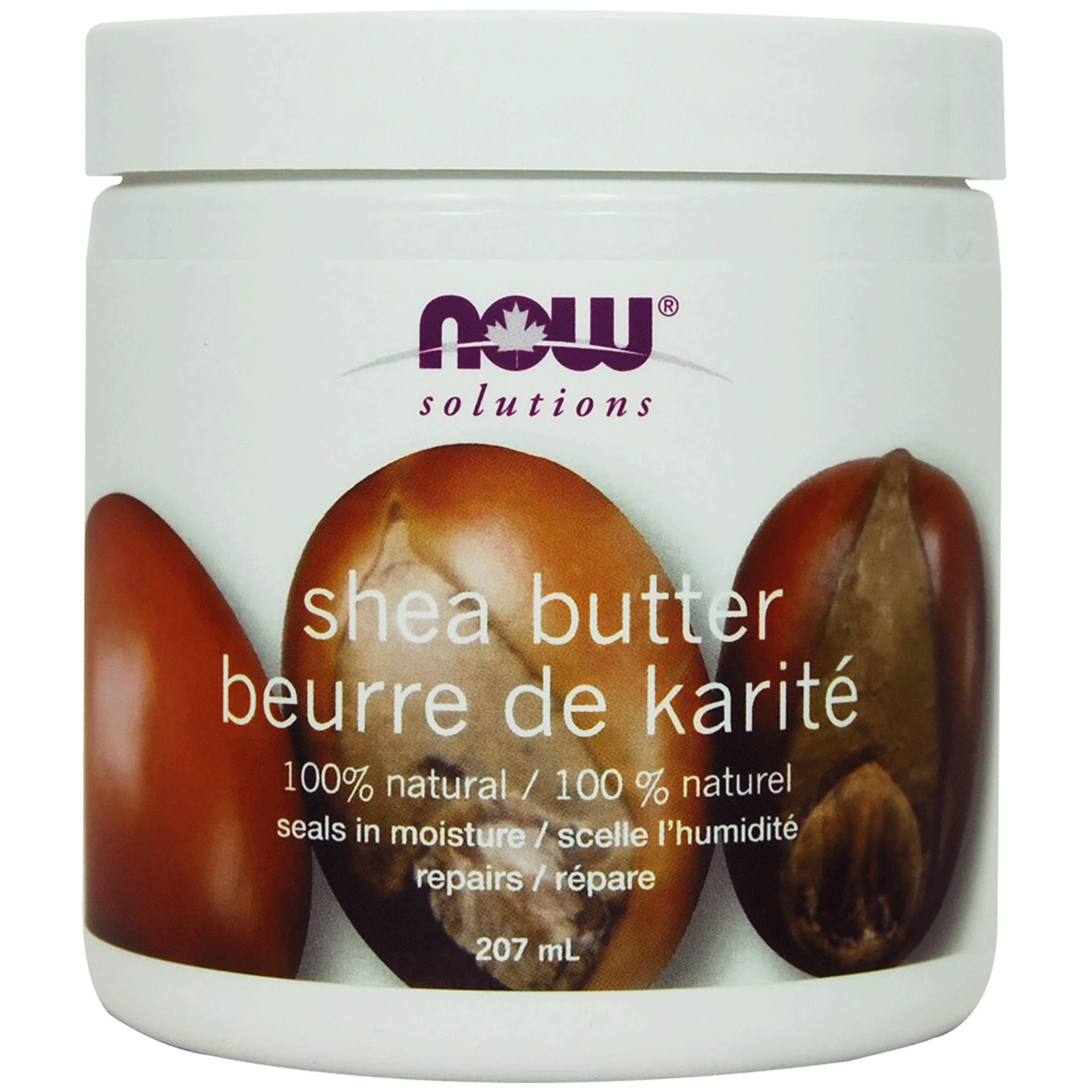 NOW 100% Natural Shea Butter, 207ml