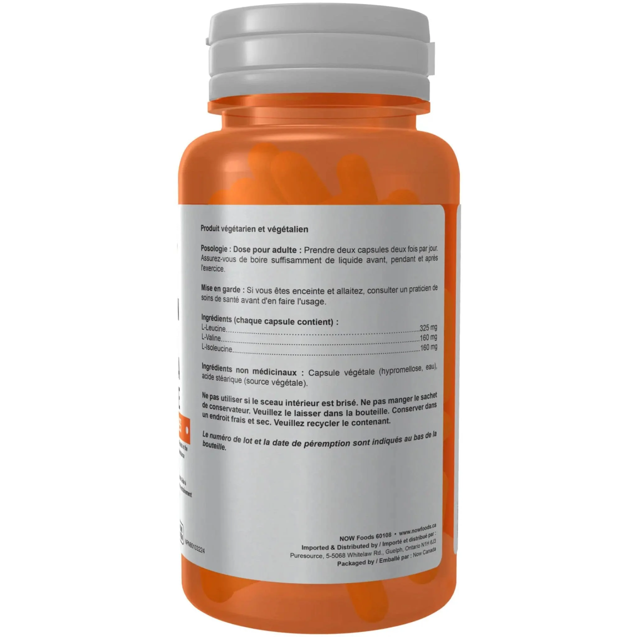 NOW Branched Chain Amino Acids Capsules - Image 4