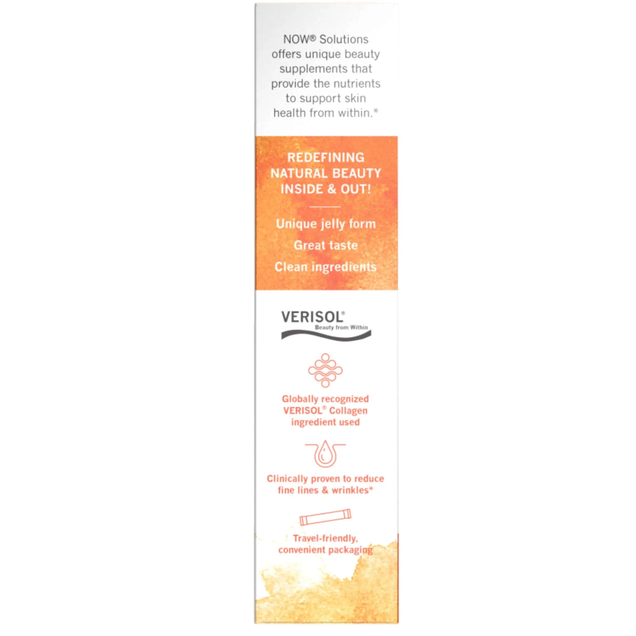 NOW Collagen Jelly Beauty Complex with Verisol Bioactive Collagen Peptides, 20g x 10 Jelly Sticks - Image 4