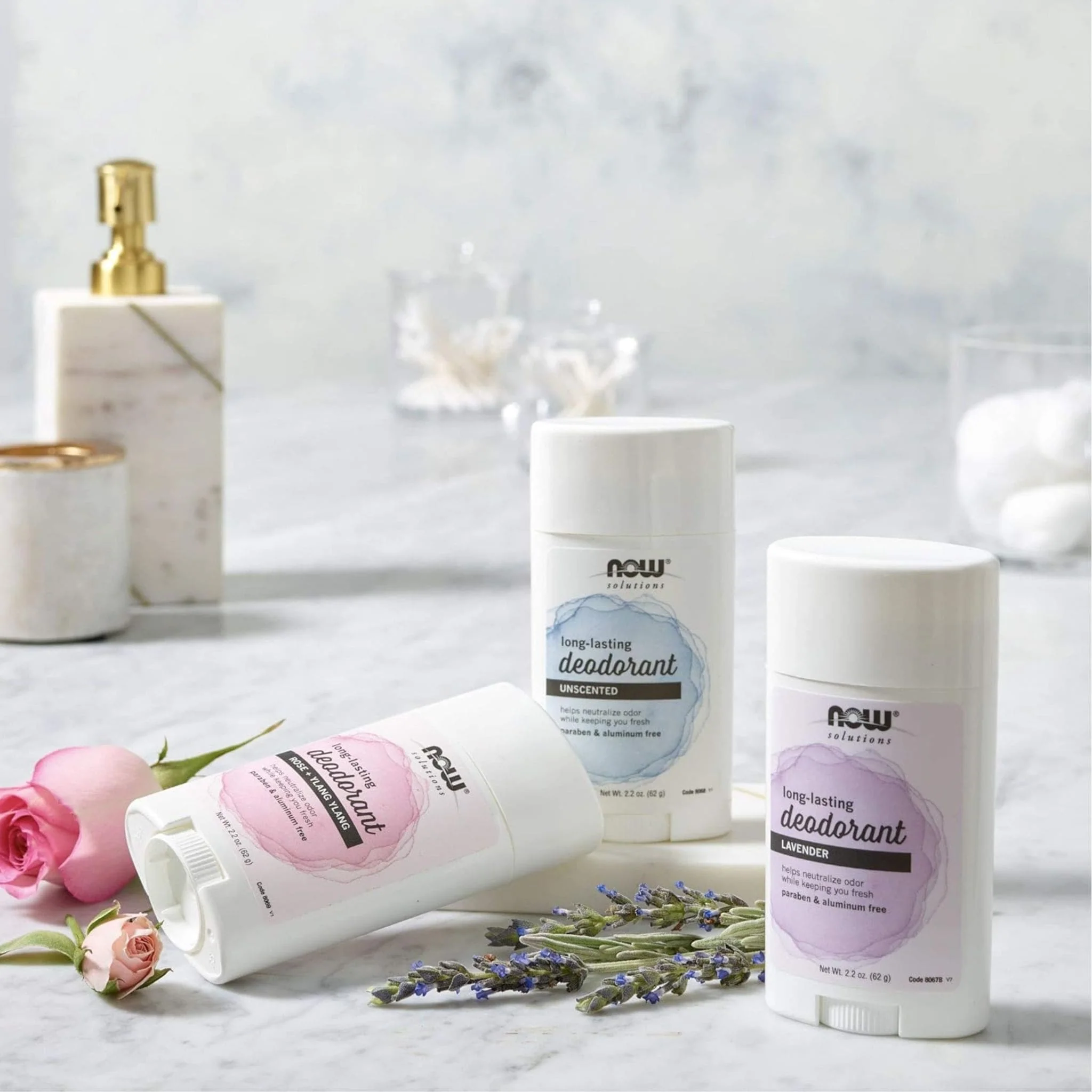 NOW Deodorant Stick Unscented 62g - Image 3