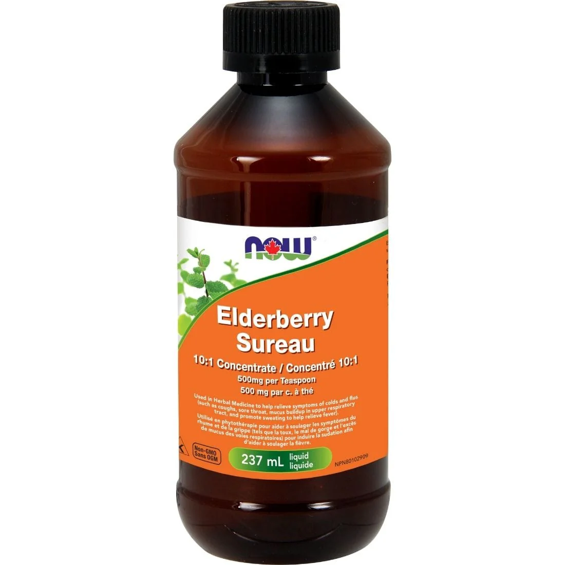 Now Elderberry 10:1 Concentrate Liquid 237ml