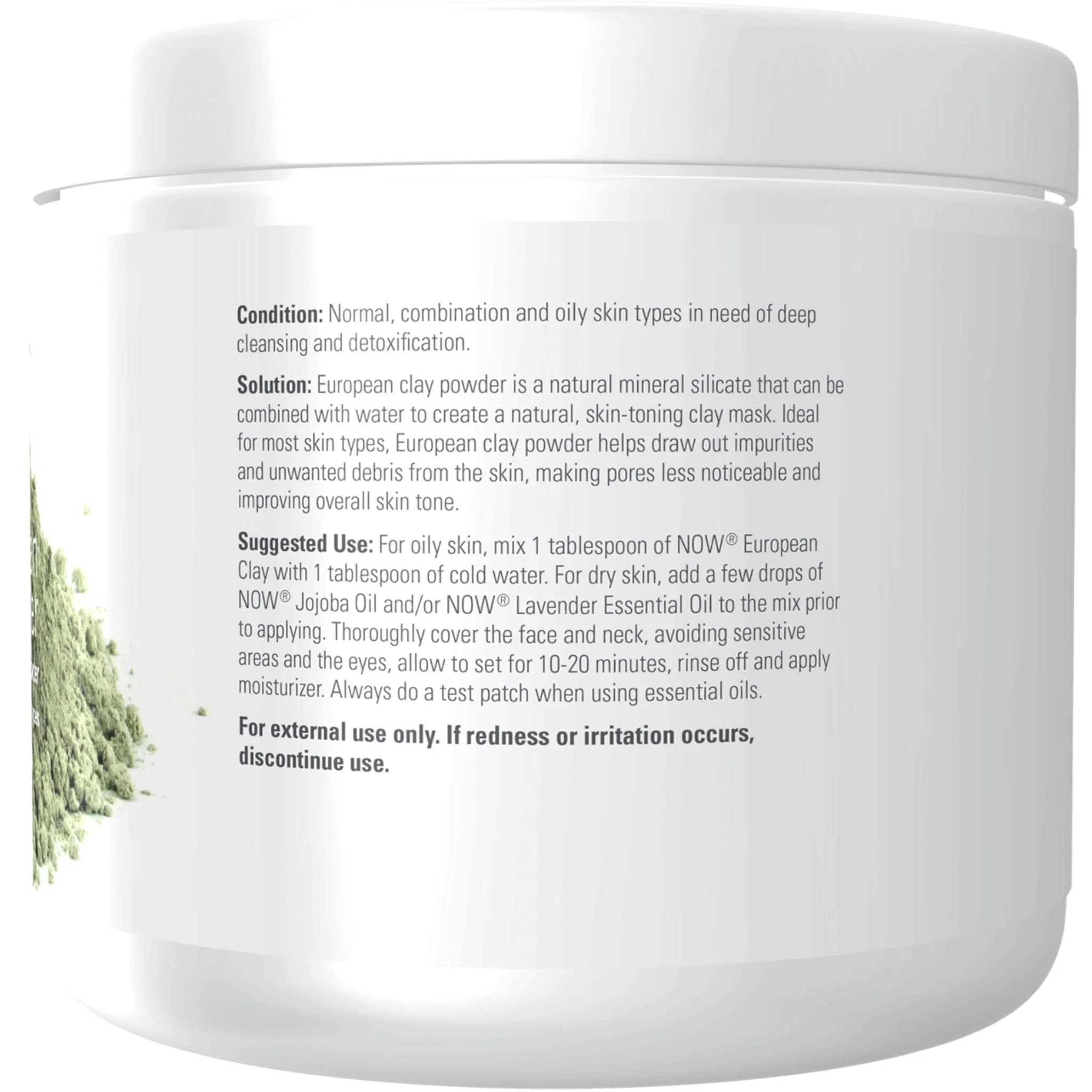 NOW European Clay Powder, 170g - Image 3