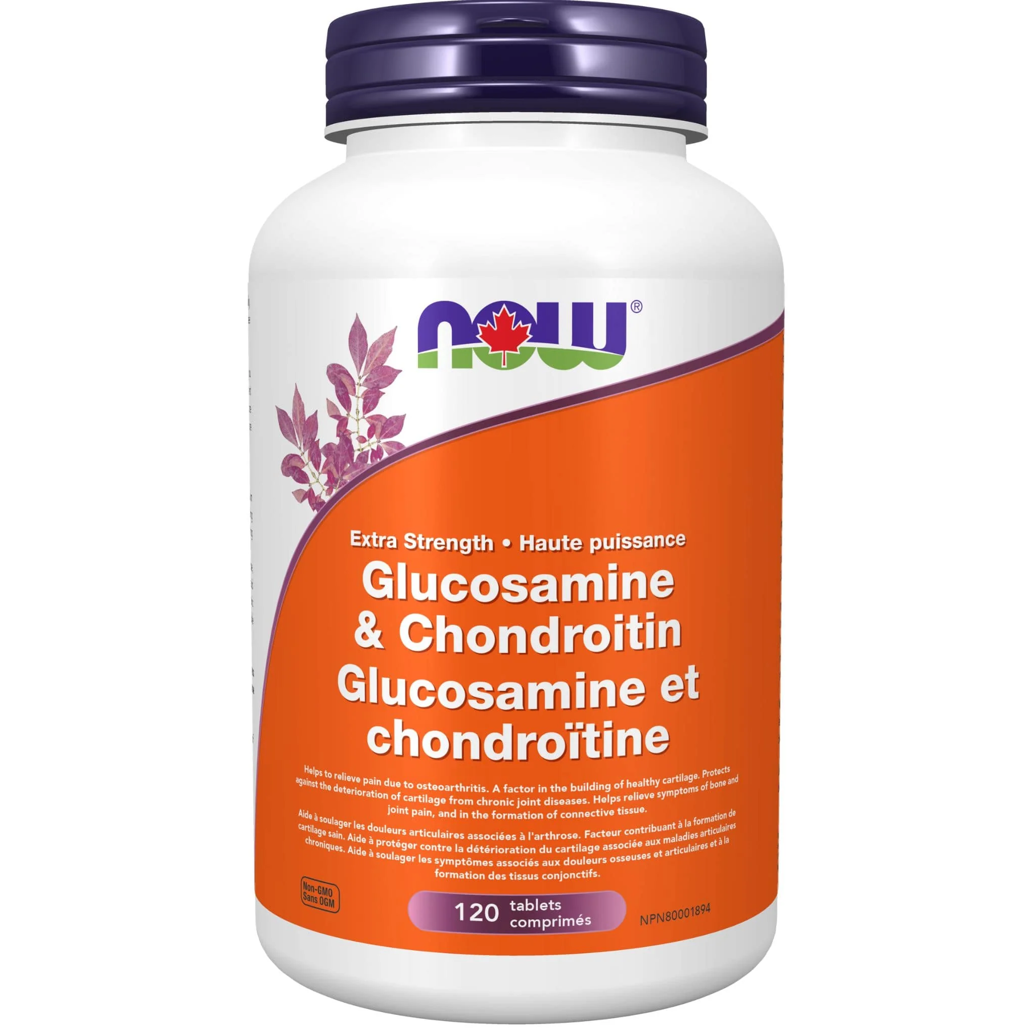 NOW Glucosamine & Chondroitin, (Extra Strength), 120 Tablets
