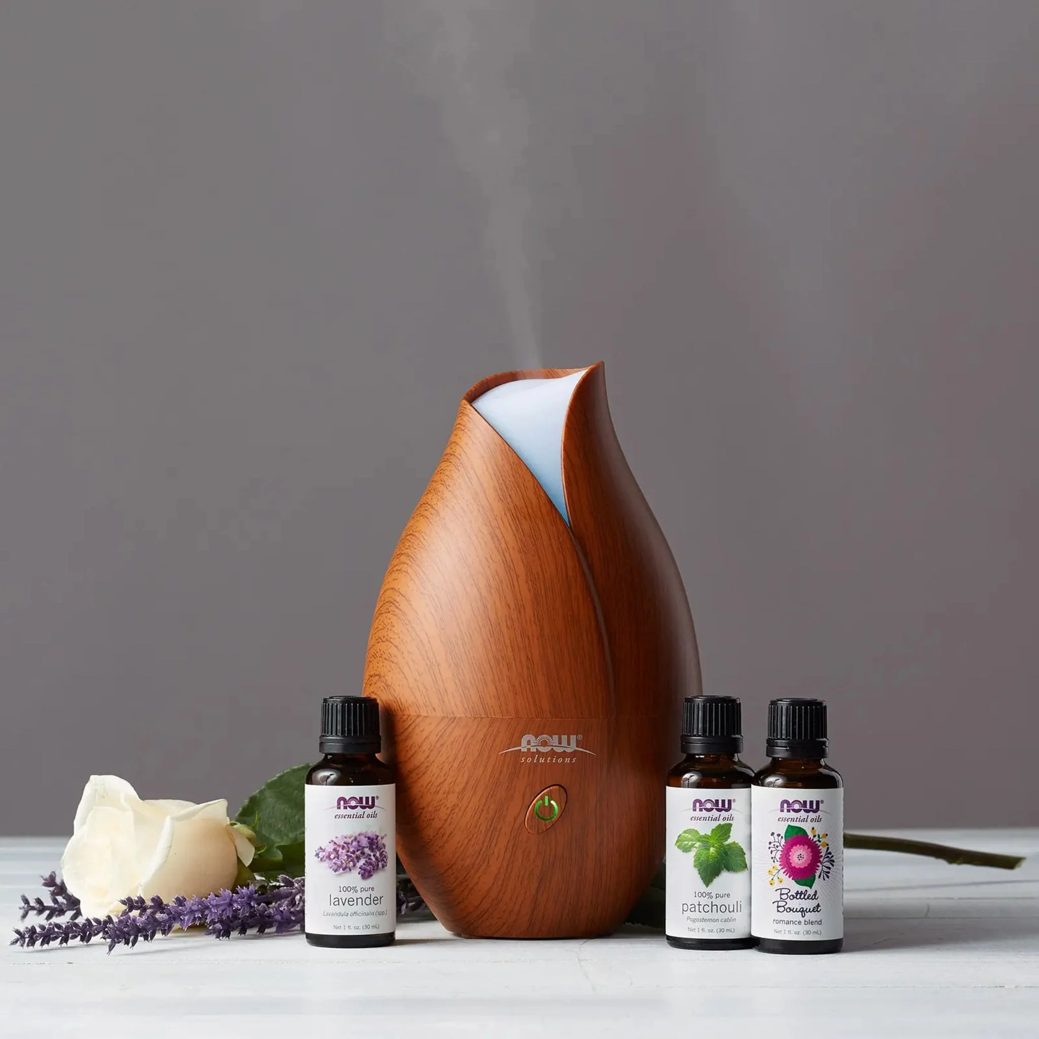 NOW Faux Wood Ultrasonic Essential Oil Diffuser & Humidifier, 2 in 1 Mini Humidifier CLEARANCE 50% Off Final Sale - Image 5