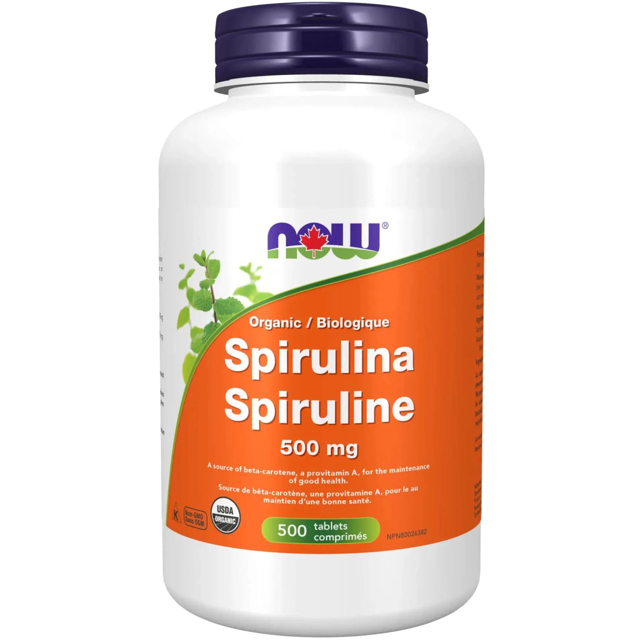 NOW Organic Spirulina 500mg (100% Natural) - Image 6