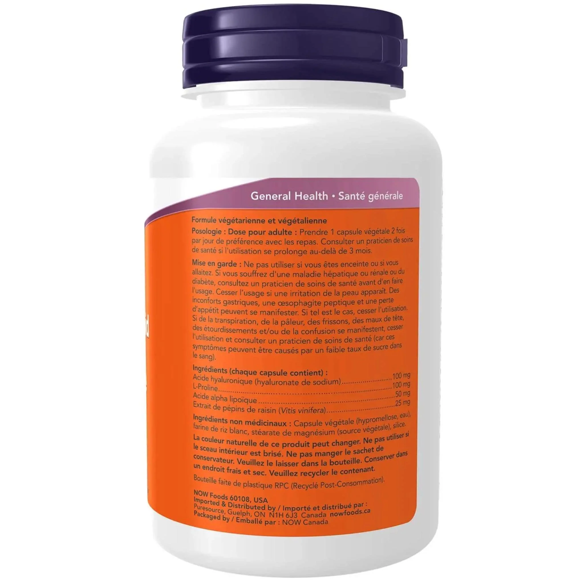 NOW Hyaluronic Acid 100mg, With Antioxidants, Supports Joint Health and Helps Boost Collagen Production and Skin Hydration, 60-120 Vegetable Capsules - Image 7