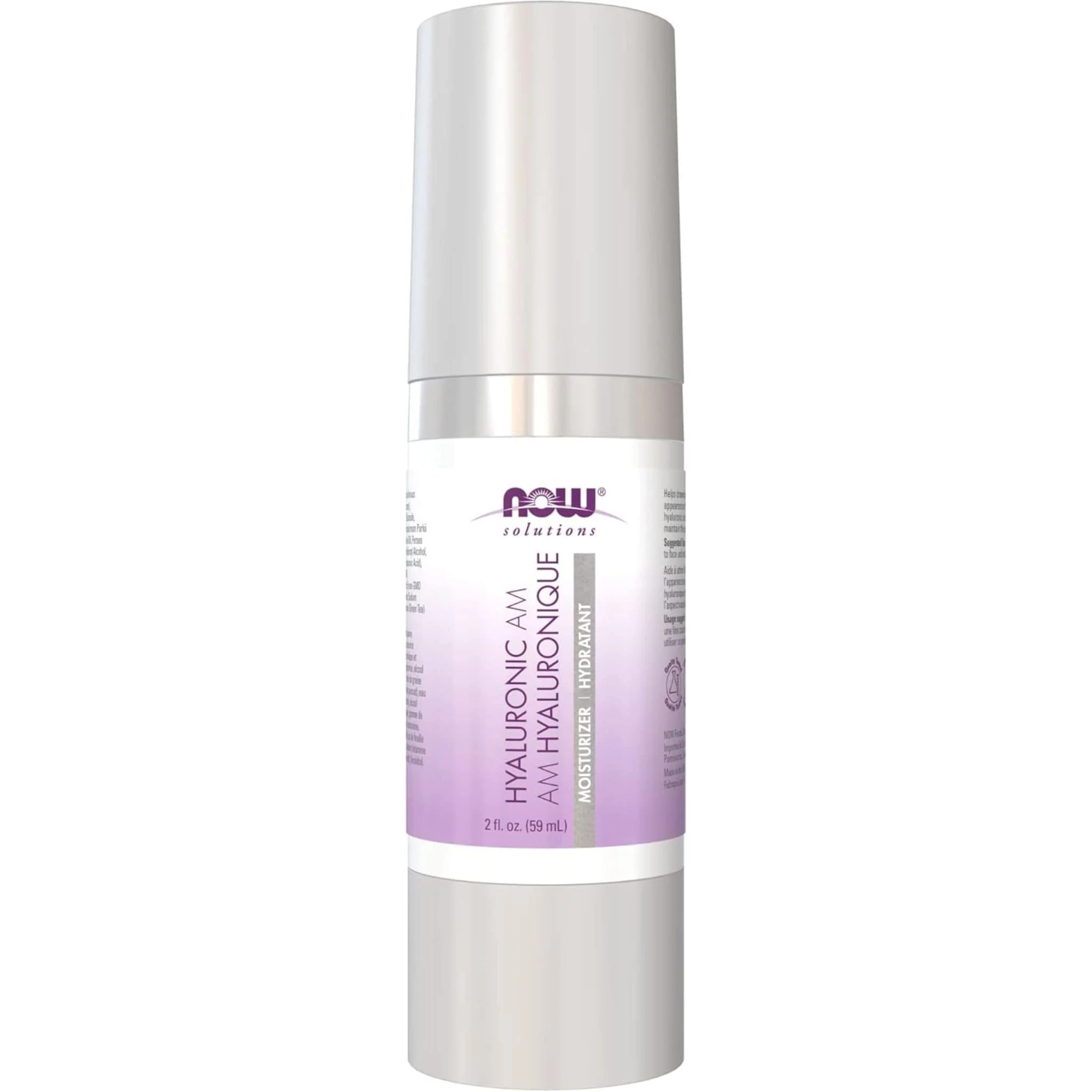 NOW Hyaluronic Acid Moisturizer, AM Fine Line Smoothing & Repair, 59ml - Image 2