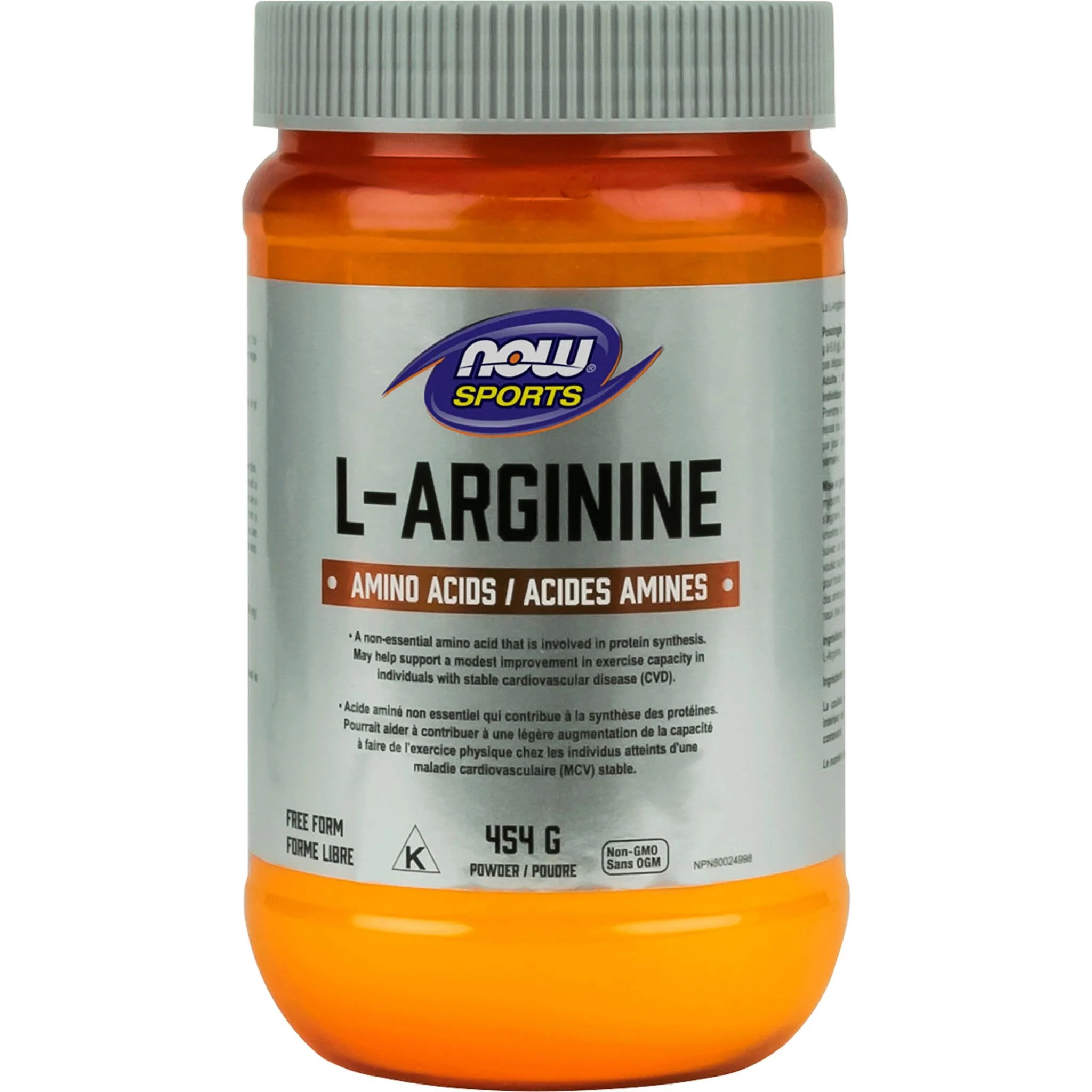 NOW L-Arginine Pure Powder, 454g
