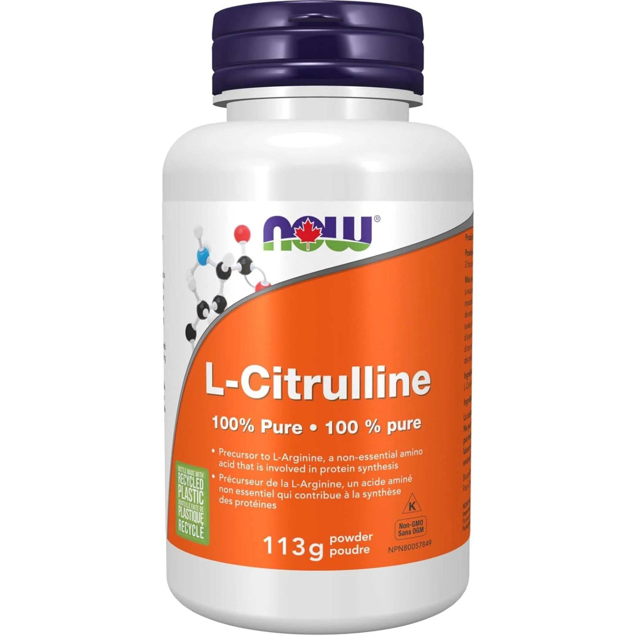 NOW L-Citrulline Powder, 113g