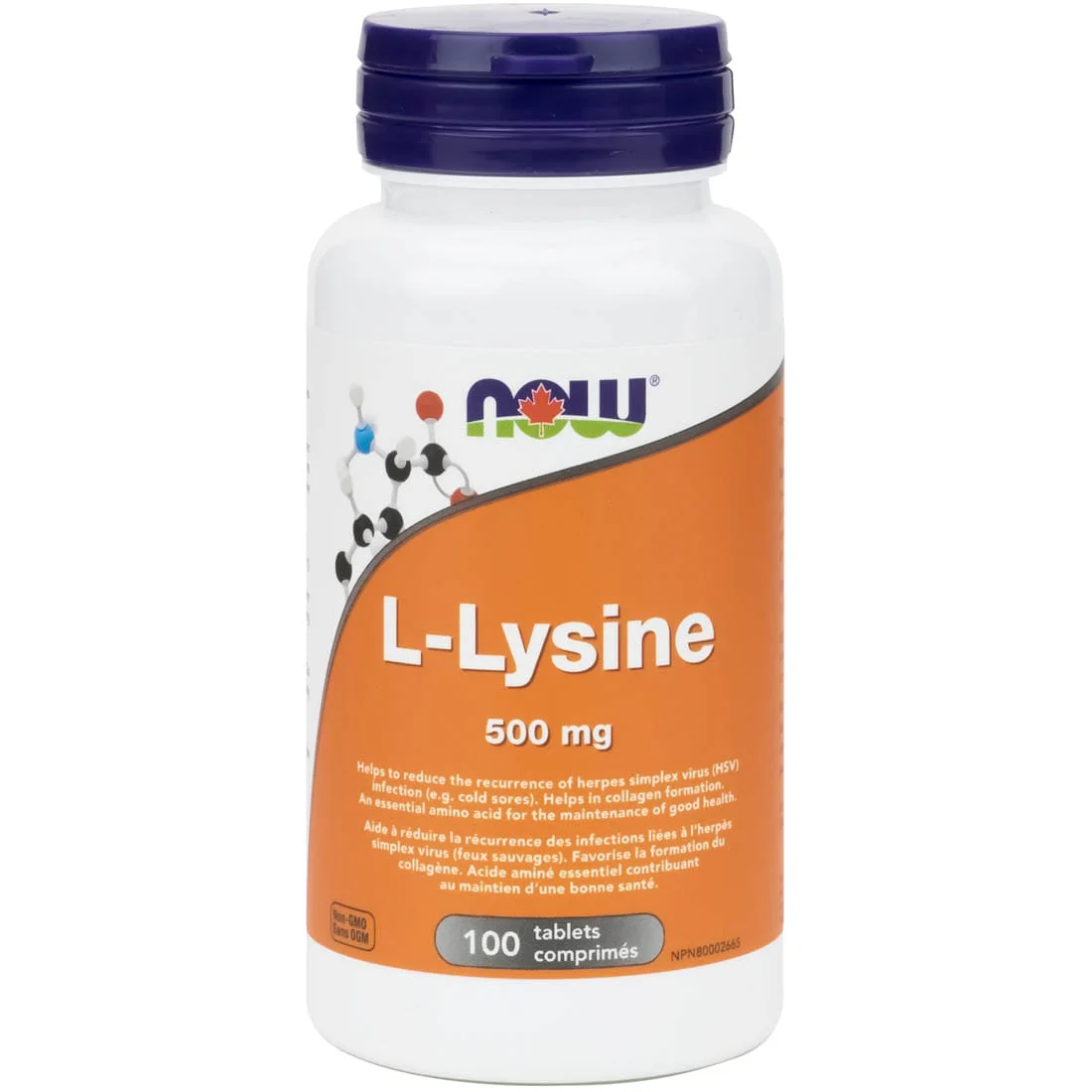 NOW L-Lysine, 500mg, Tablets - Image 5