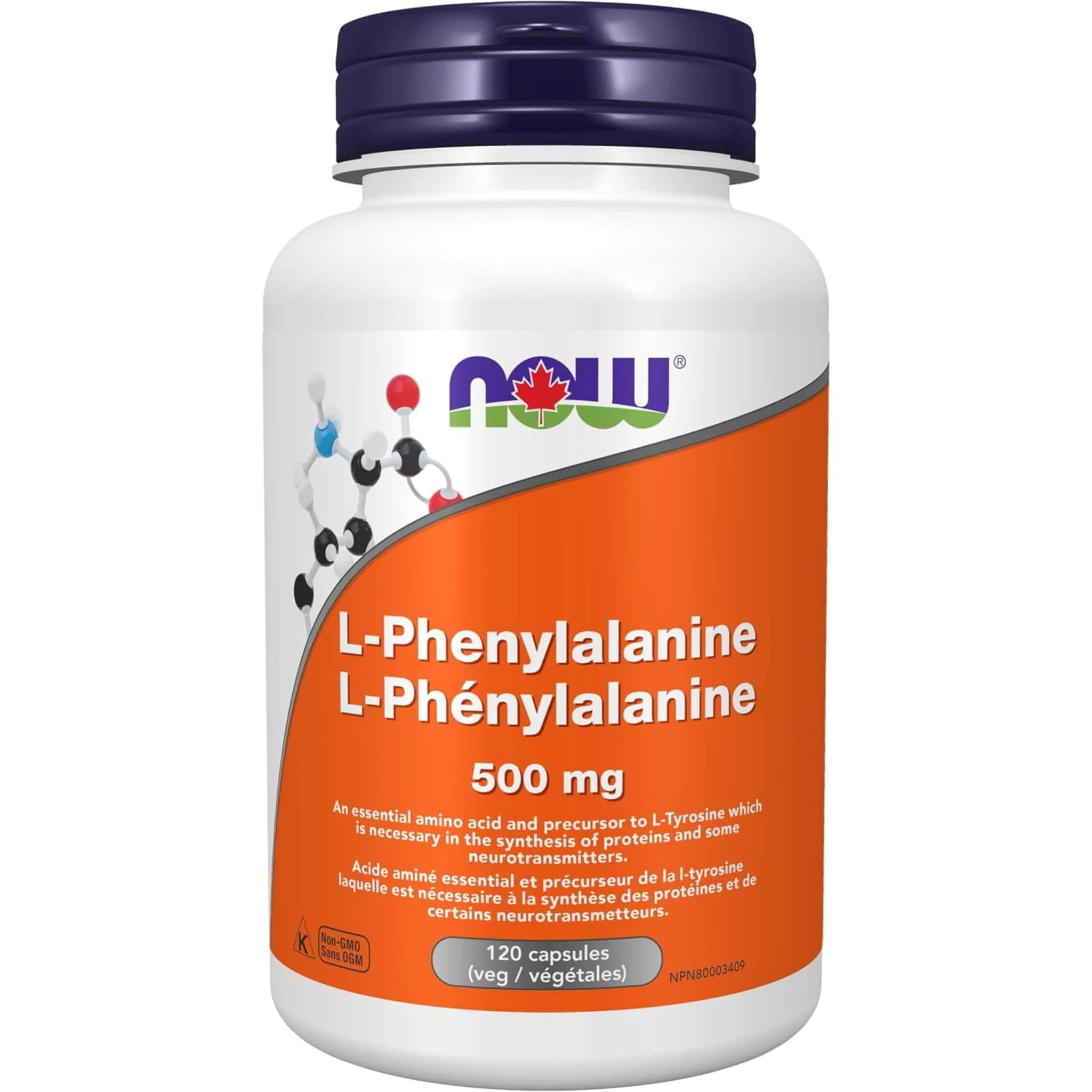 NOW L-Phenylalanine 500mg Capsules