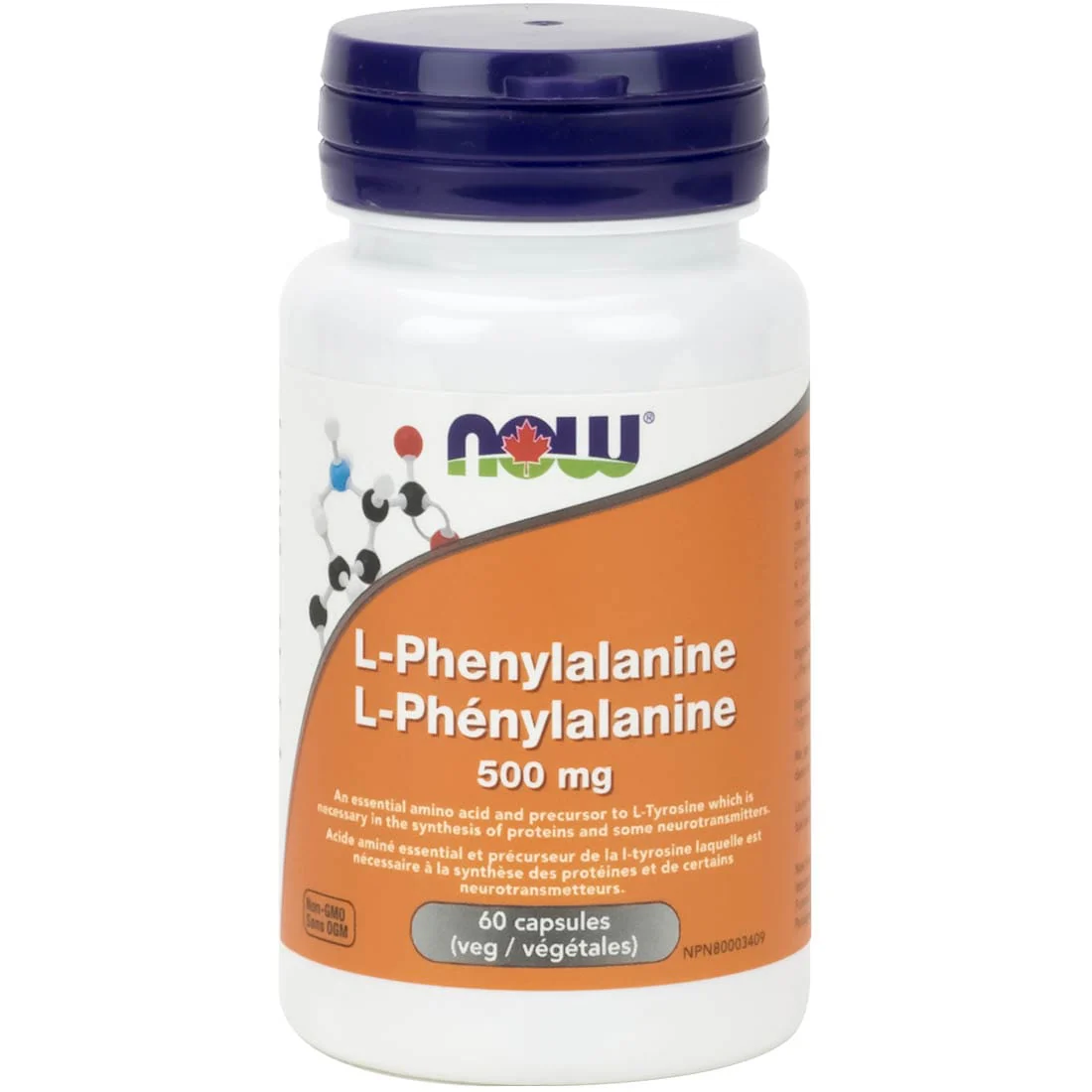 NOW L-Phenylalanine 500mg Capsules - Image 6