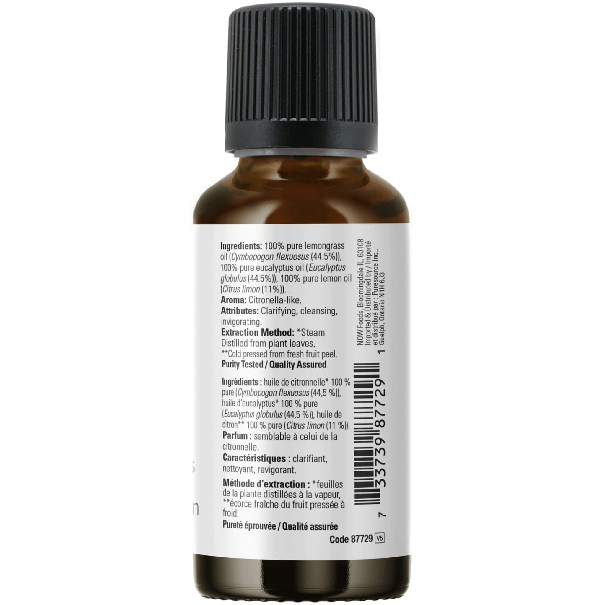 NOW Lemon Eucalyptus Oil Blend (Aromatherapy), 100% Pure & Natural, 30ml - Image 2