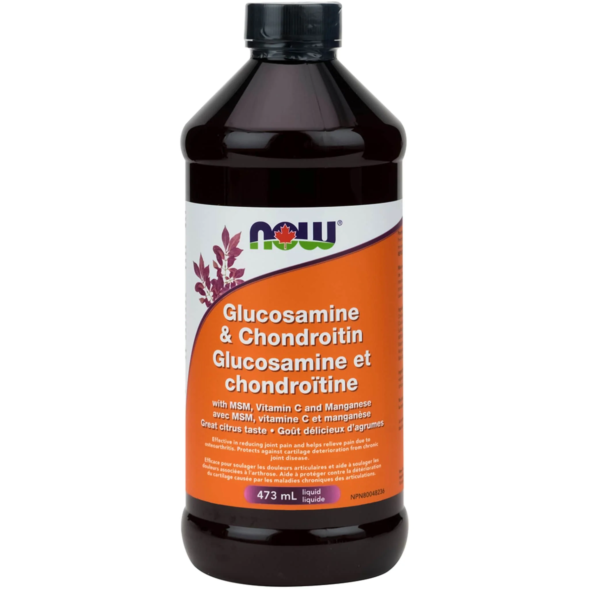NOW Liquid Glucosamine & Chondroitin with MSM, 473ml - Image 2