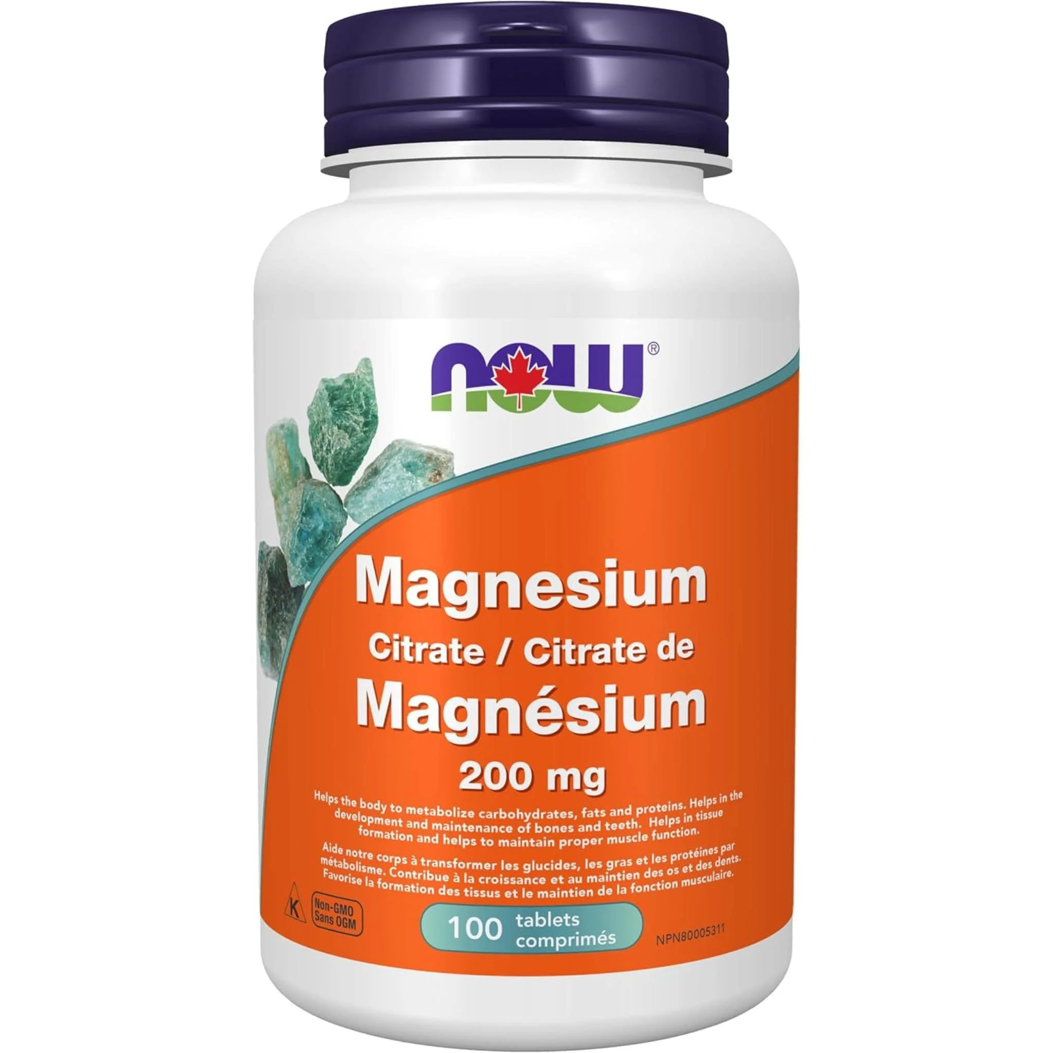 NOW Magnesium Citrate, 200mg - Image 5