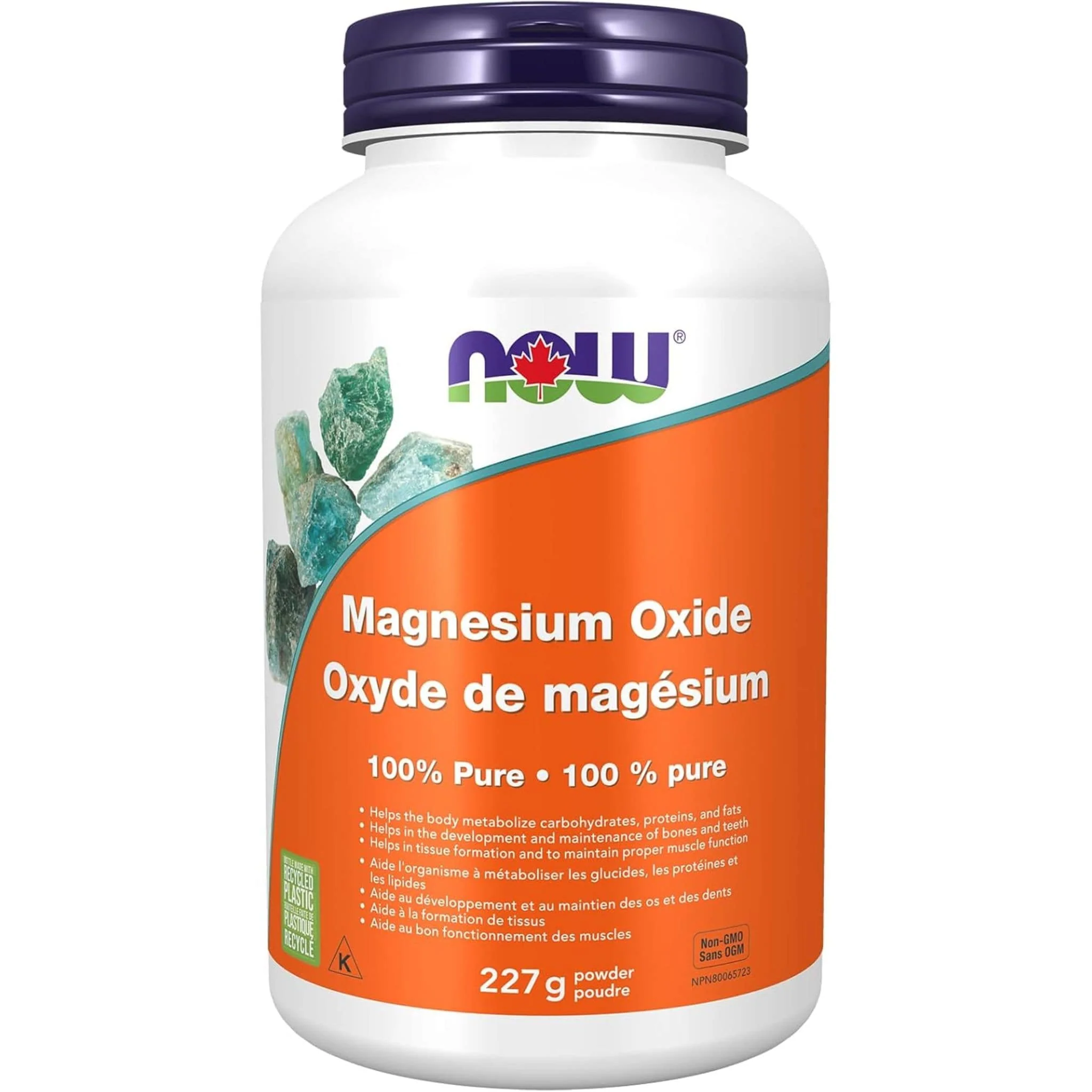NOW Magnesium Oxide Powder, 227g - Image 2