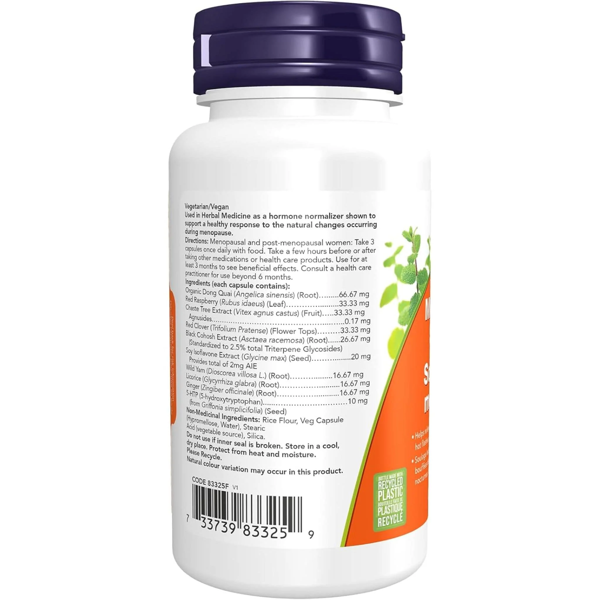 NOW Menopause Support Capsules, 90 Vegetable Capsules - Image 2