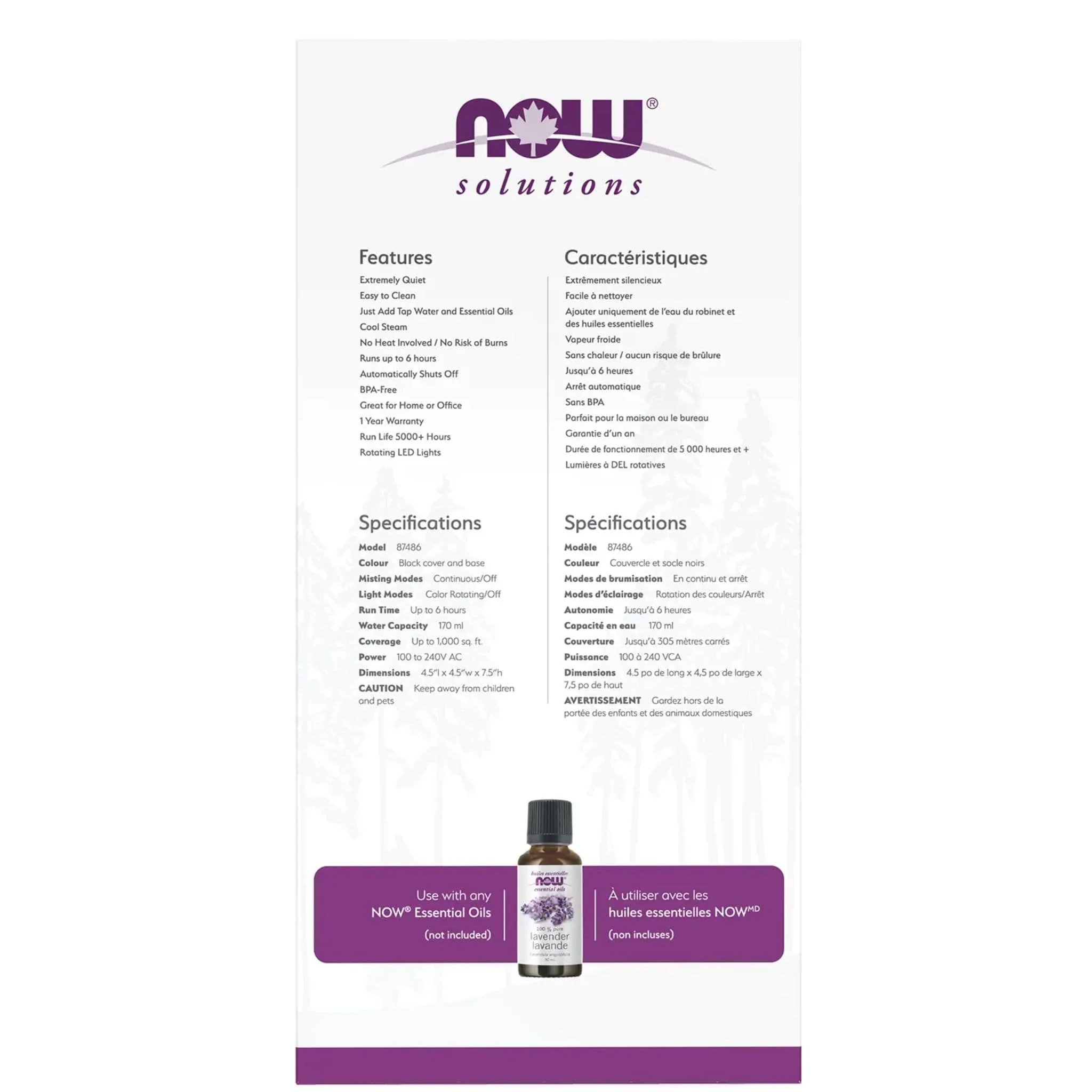 NOW Metal Touch Ultrasonic Essential Oil Diffuser, Black CLEARANCE 50% Off Final Sale - Image 4